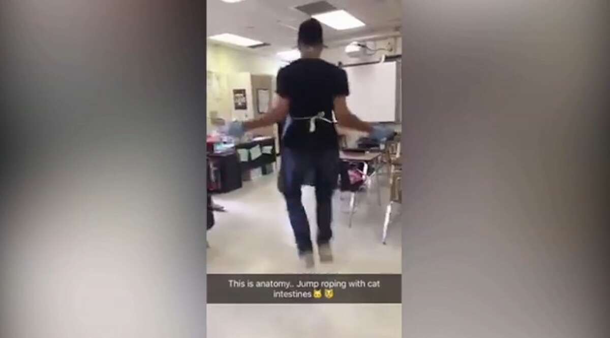 School defends video of San Antonio students jumping rope with cat