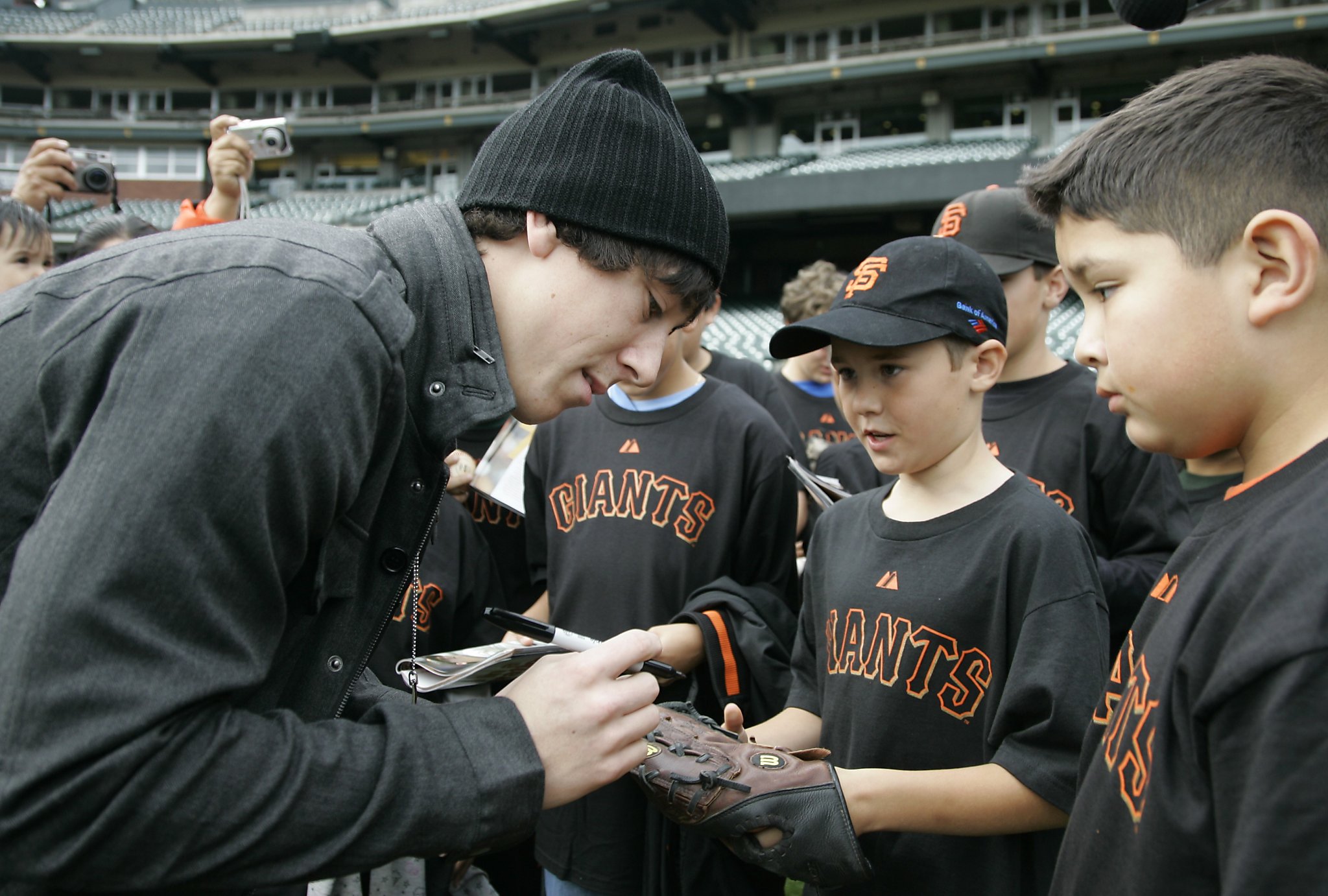 Tim Lincecum - Salt Lake Bees starting pitcher Tim Lincecum laughs