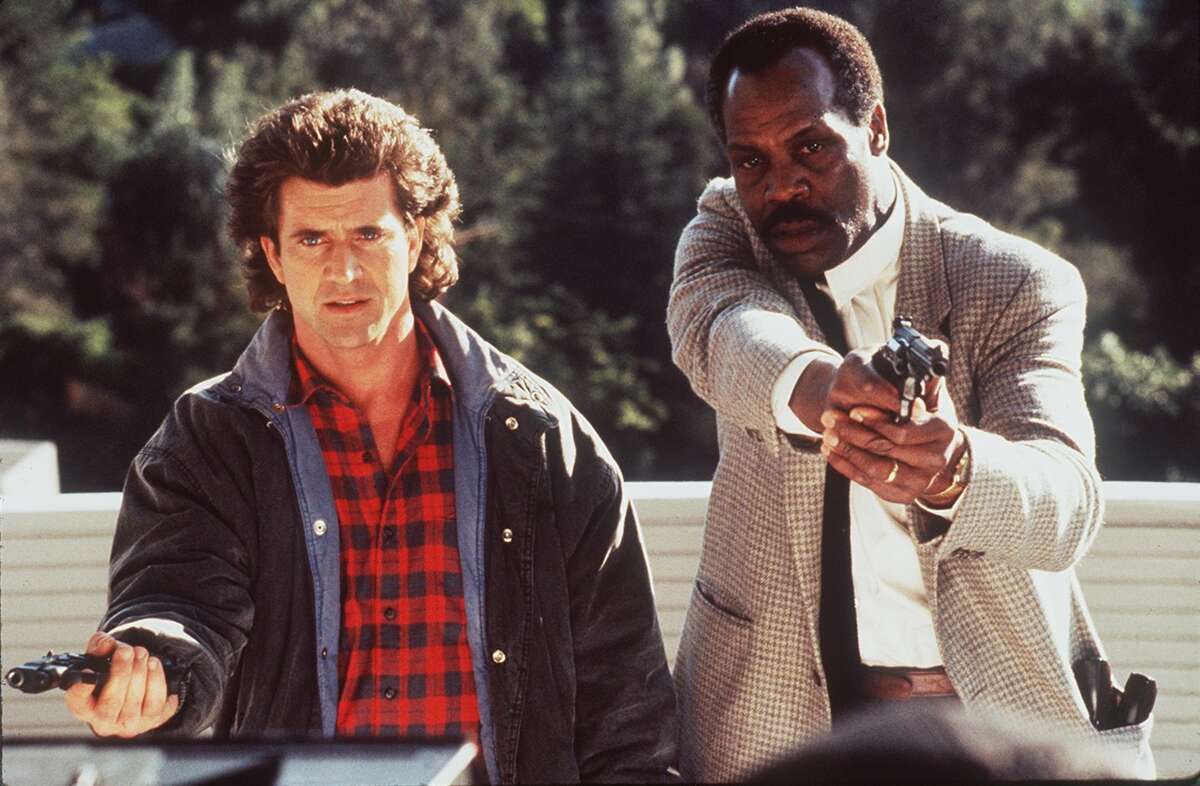 Mel Gibson, left, and Danny Glover star in "Lethal Weapon."