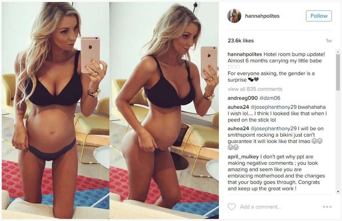 Australian fitness blogger and midwife Hannah Polites is chronicling her pregnancy on Instagram, garnering lots of response from users in the process.