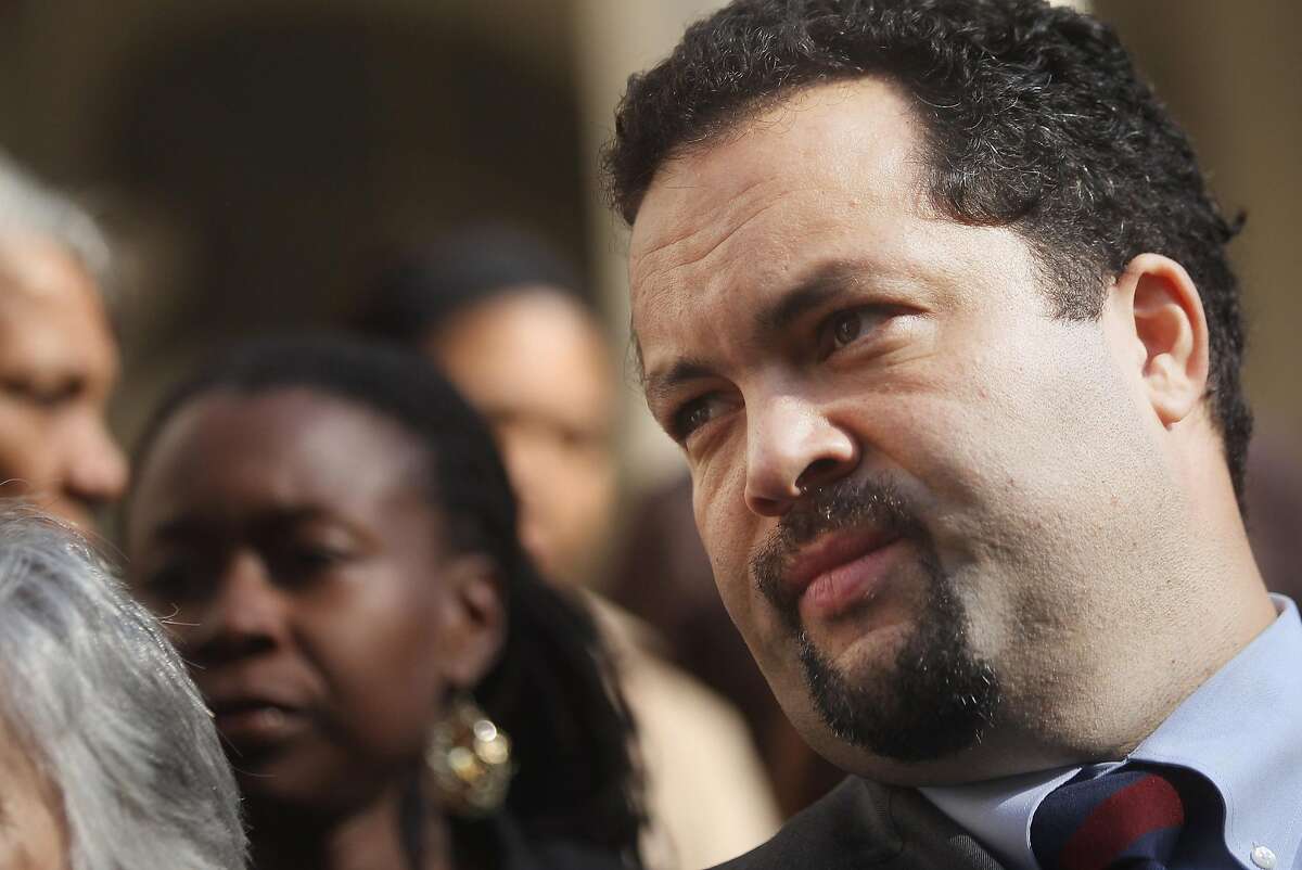 NAACP President Benjamin Jealous and other civil rights activists announce the "Stand for Freedom" voting rights campaign on the steps of City Hall on November 8, 2011 in New York City. The campaign is in response to an effort by some state legislatures around the country to require voters to provide government photo identification in order to vote. The activists say these efforts are designed to disenfranchise minority voters. (Photo by Mario Tama/Getty Images)