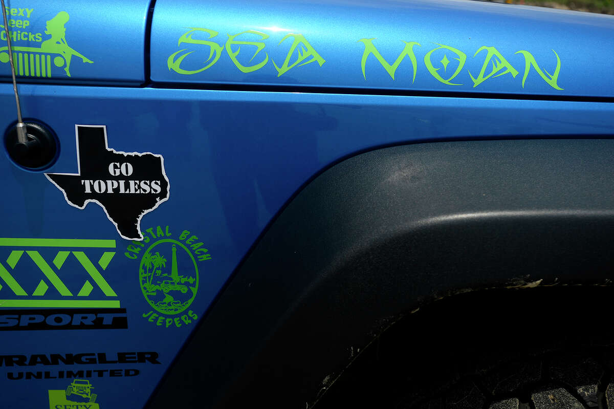 Jeep names and decorations at 'Go Topless' weekend