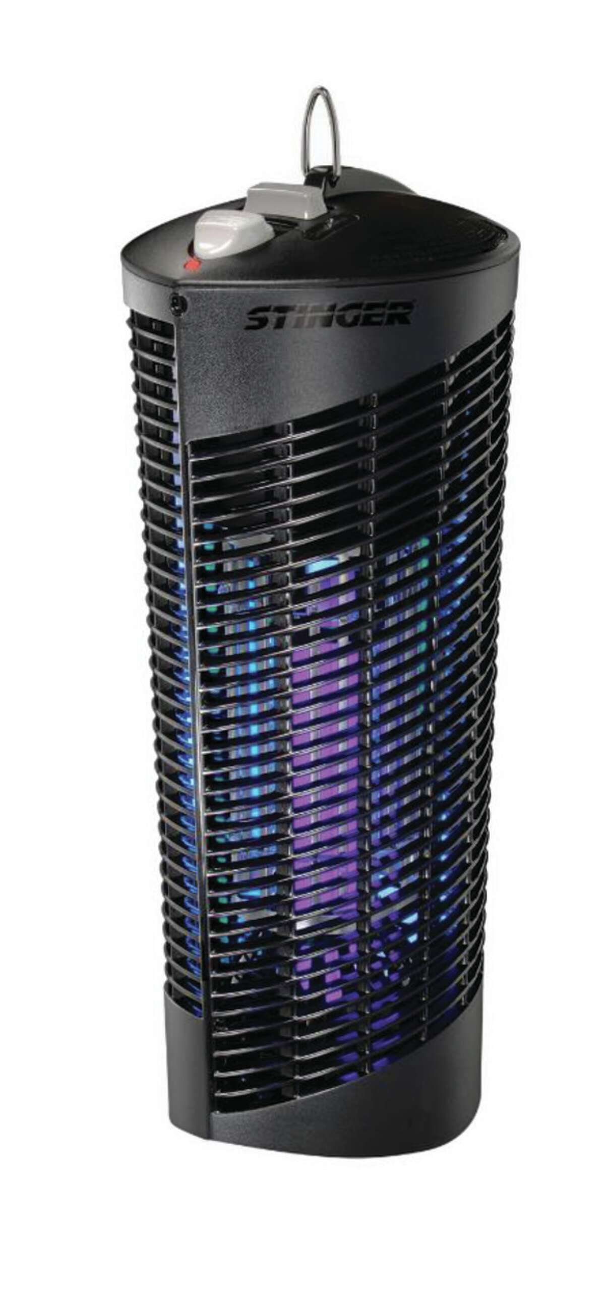 Stinger 5-in-1 bug zapper (Stinger) : New for this summer, Stinger has a 5-in-1 product that uses black UV light, LED lights, heat and octanol to lure the bugs and a clog-free grid to kill insects. Available at Wal-Mart for $79.99.