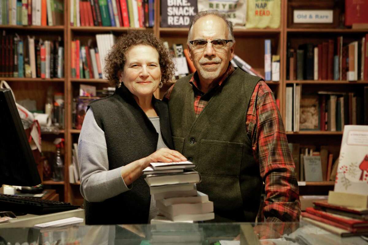 Kate Levinson and Steve Costa have owned Point Reyes Books for 14 years.
