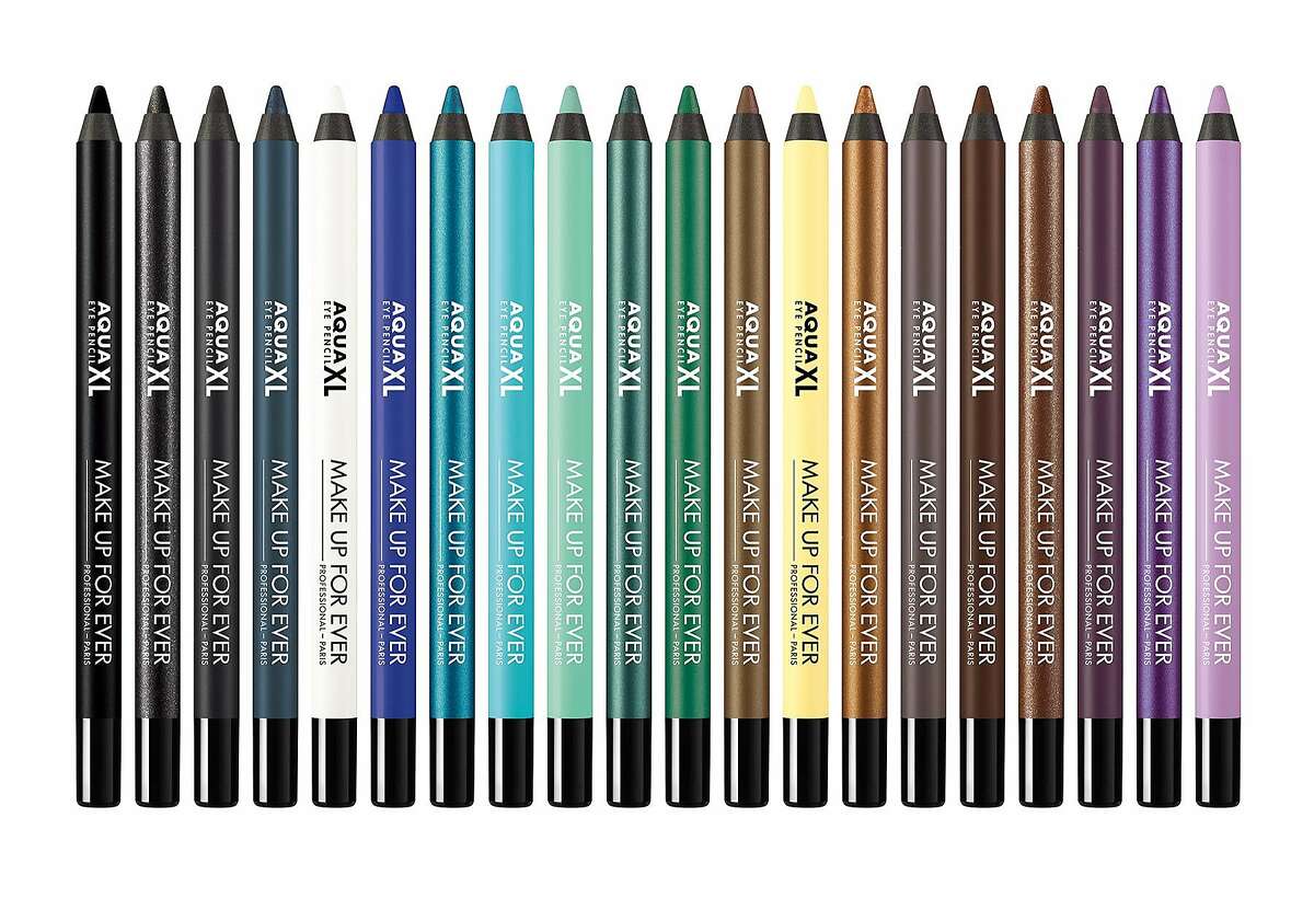 Add a little pop of color to your look by swiping on waterproof, sweat-proof eyeliner to your upper lash line. Try the new Make Up For Ever Aqua XL Eye Pencils, which come in 20 different hues with four different finishes � matte, satiny, iridescent, and metallic. ($21, Sephora stores and www.makeupforever.com)