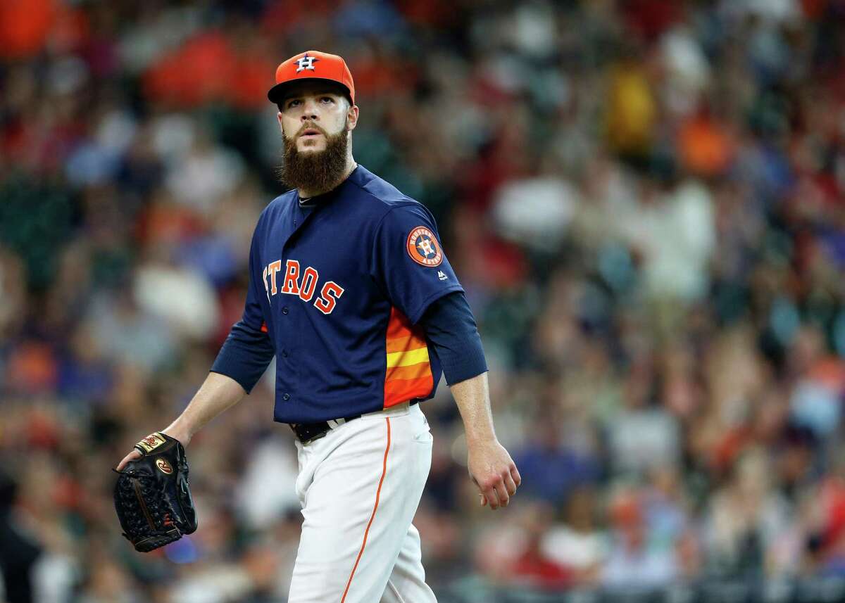 July 10, 2016: A Dallas Keuchel fan wears a fake beard during the