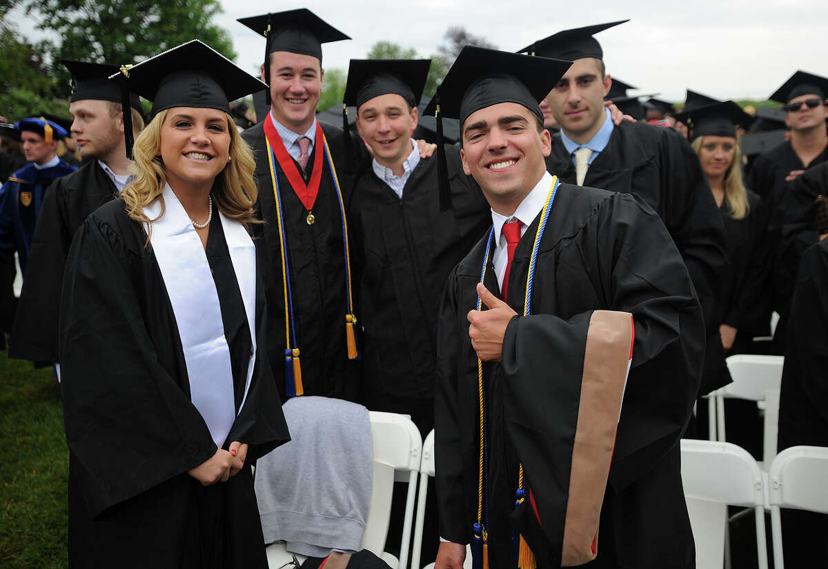 Many 'degrees' of celebration at Fairfield U. commencement