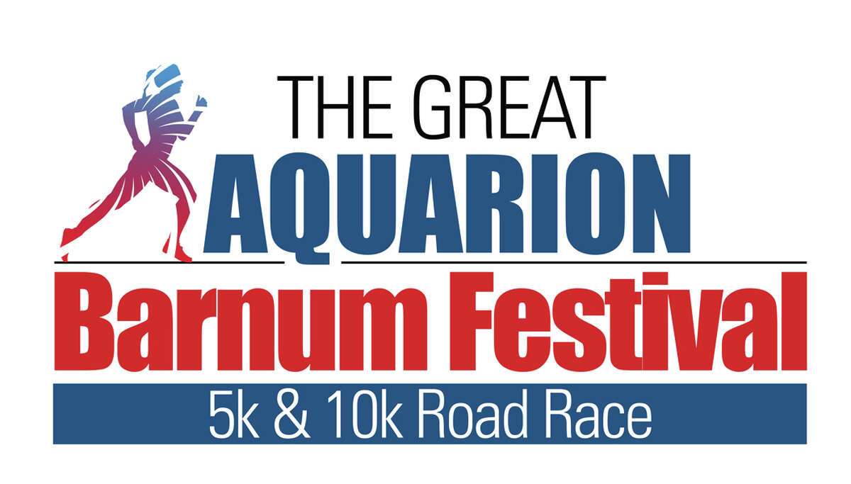 A poster promotes The Great Aquarion Barnum Festival Road Race, Sunday, May 29, in Bridgeport’s Seaside Park.