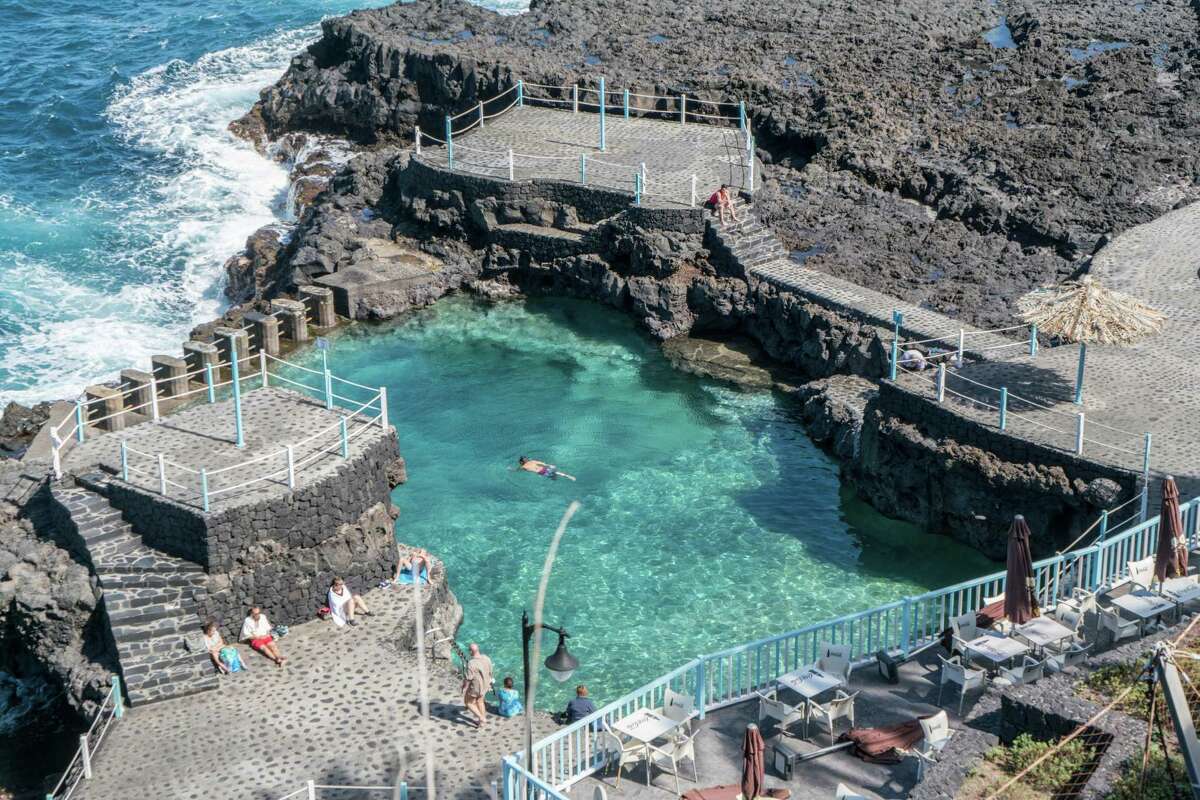 The natural pools at Charco Azul are one destination for tourists on La Palma, one of the Canary Islands. But astrotourism is quickly becoming another draw. La Palma's economy revolves around astronomy, and besides the telescope and research center, there are 13 sky-viewing points on La Palma.