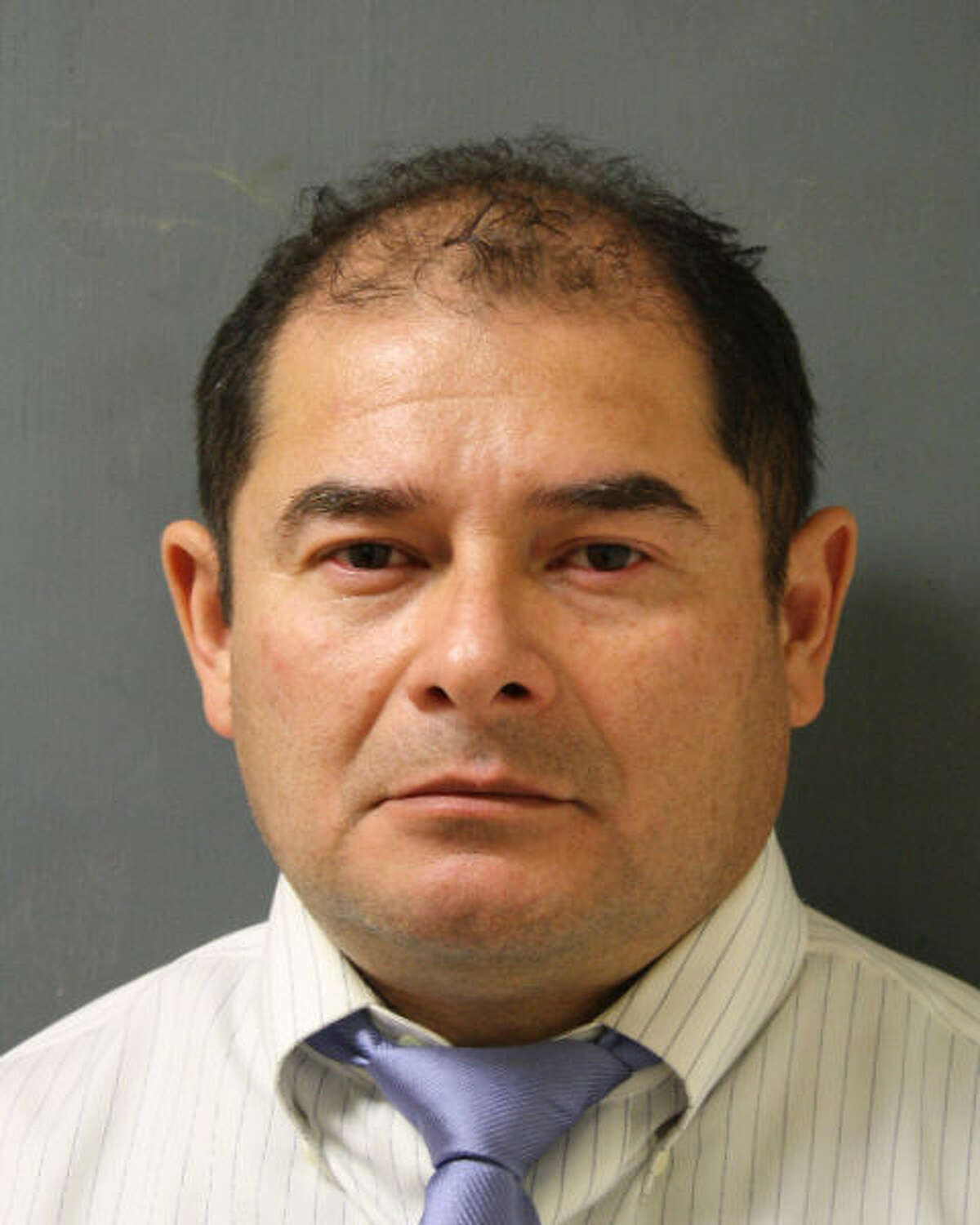 Aldo Leiva, 51, faces a felony charge of sexual performance by a child and possession of child pornography after an investigation by Houston Independent School District police. (Harris County Sheriff's Office)