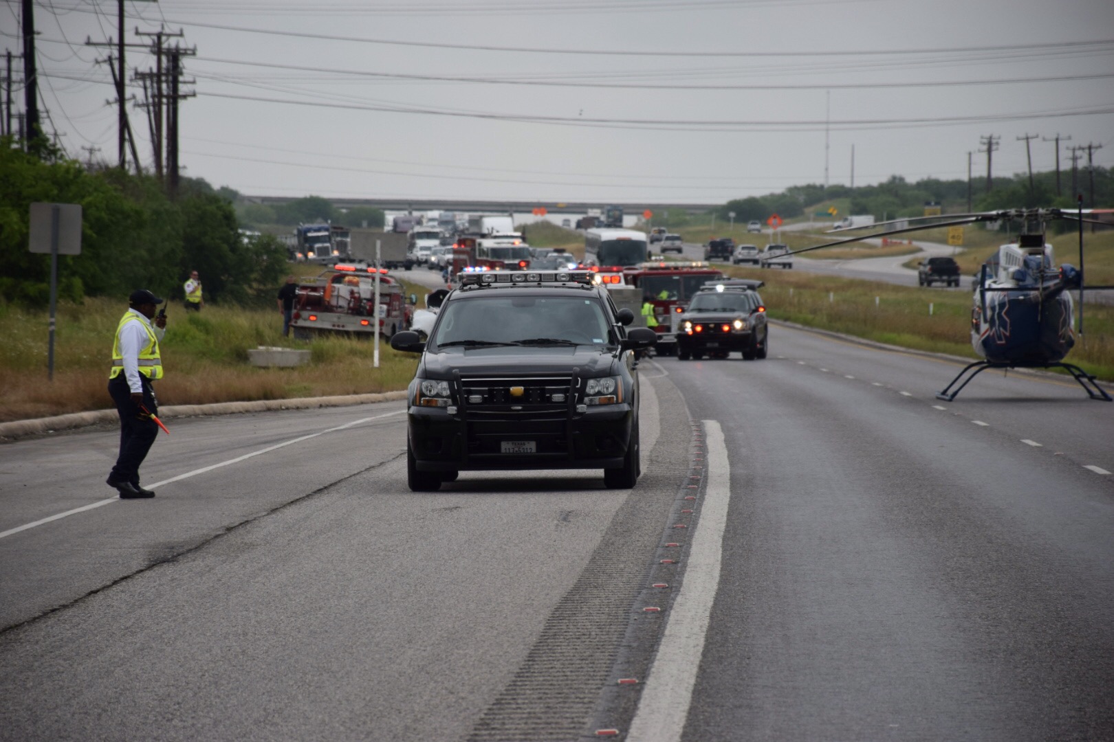 Highway 90 shut down at Loop 1604 after fatal crash