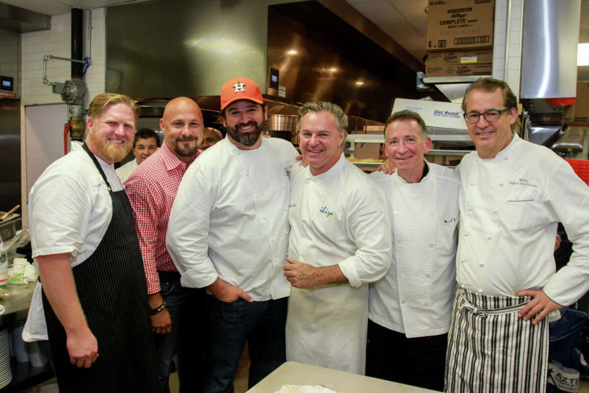 Chefs Randy Evans, from left, Lance Fegen, Bryan Caswell, Charles Clark, John Sheely and Robert Del Grande