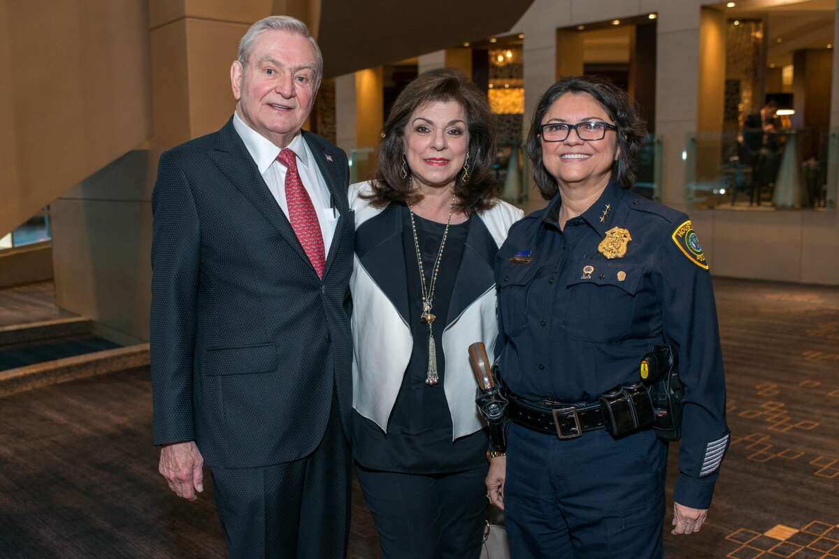 Dave and Laura Ward, Houston Police Department Interim Chief of Police Martha Montalvo