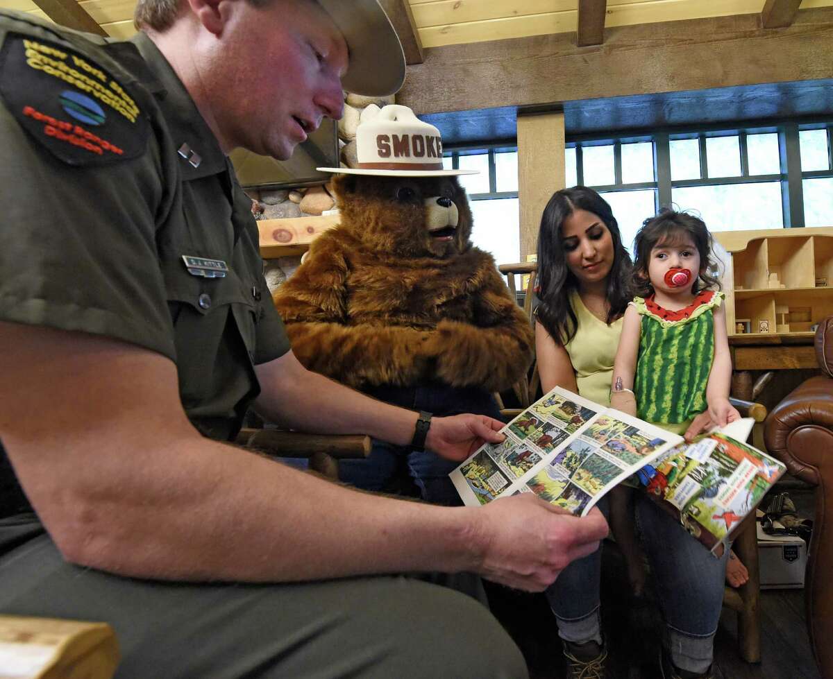 Police dog, Smokey Bear visit Albany Med patients