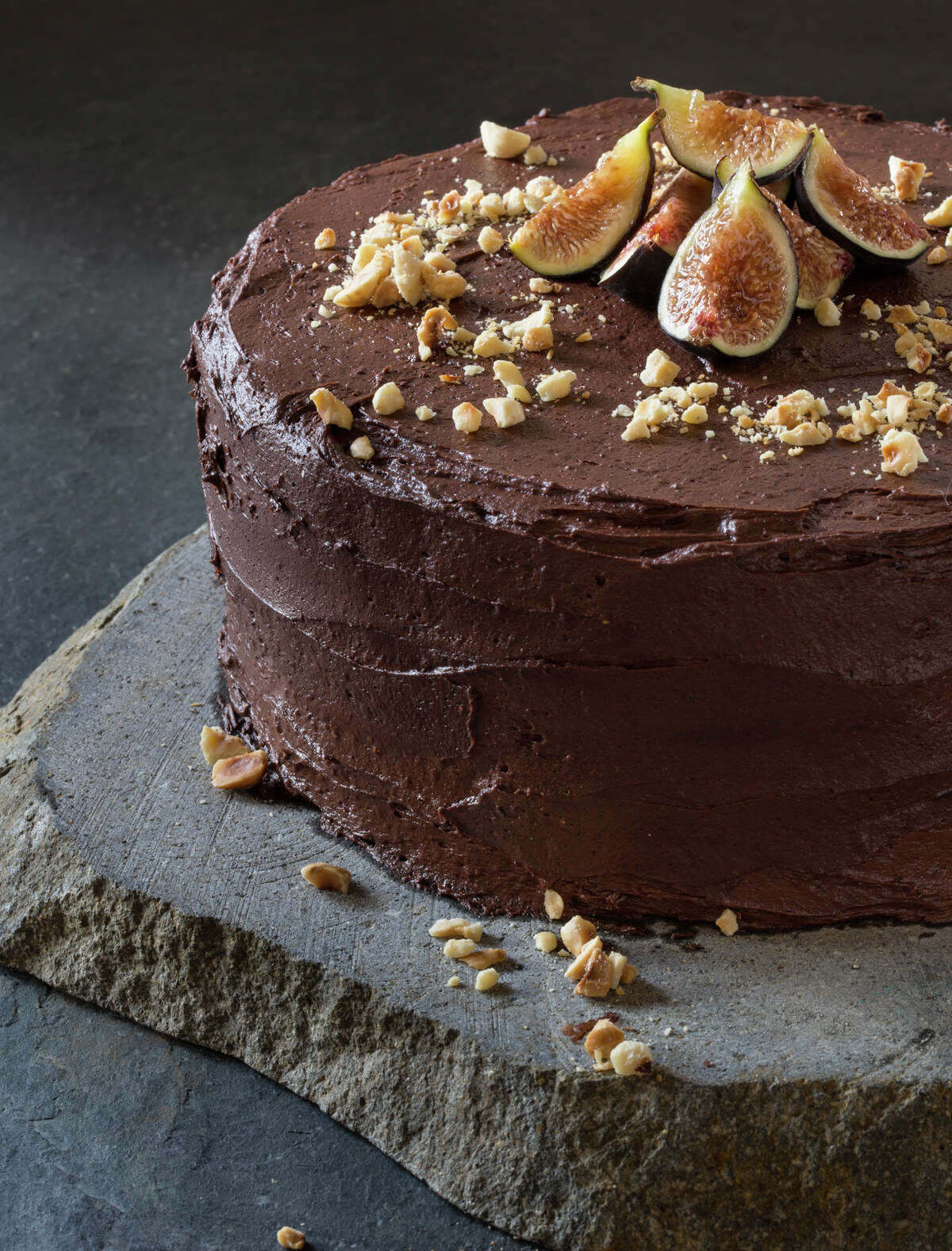 Hazelnut Chocolate Cake with a Dark Rum Ganache — Flourishing Foodie
