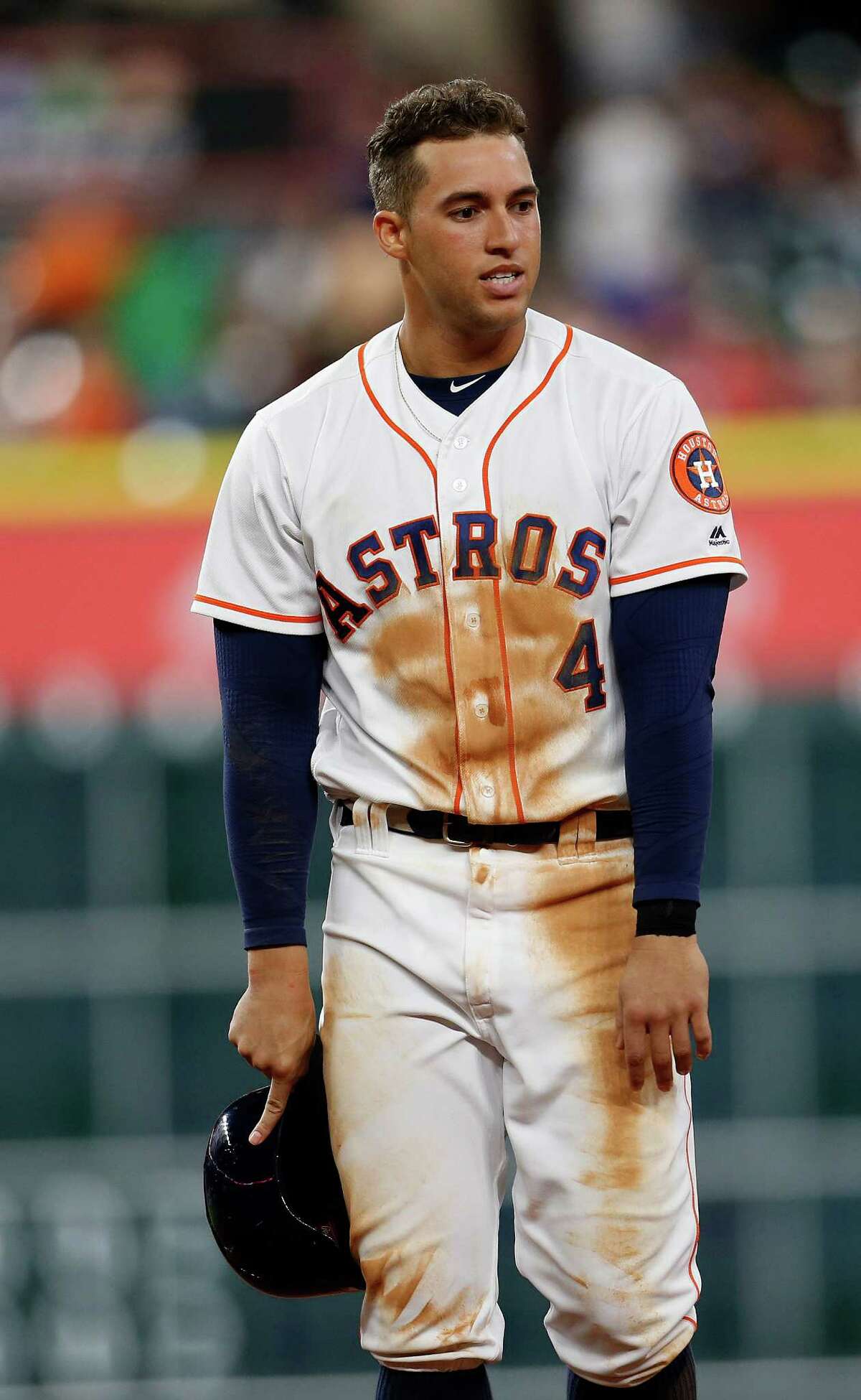 George Springer Houston Astros Majestic Official Cool Base Player