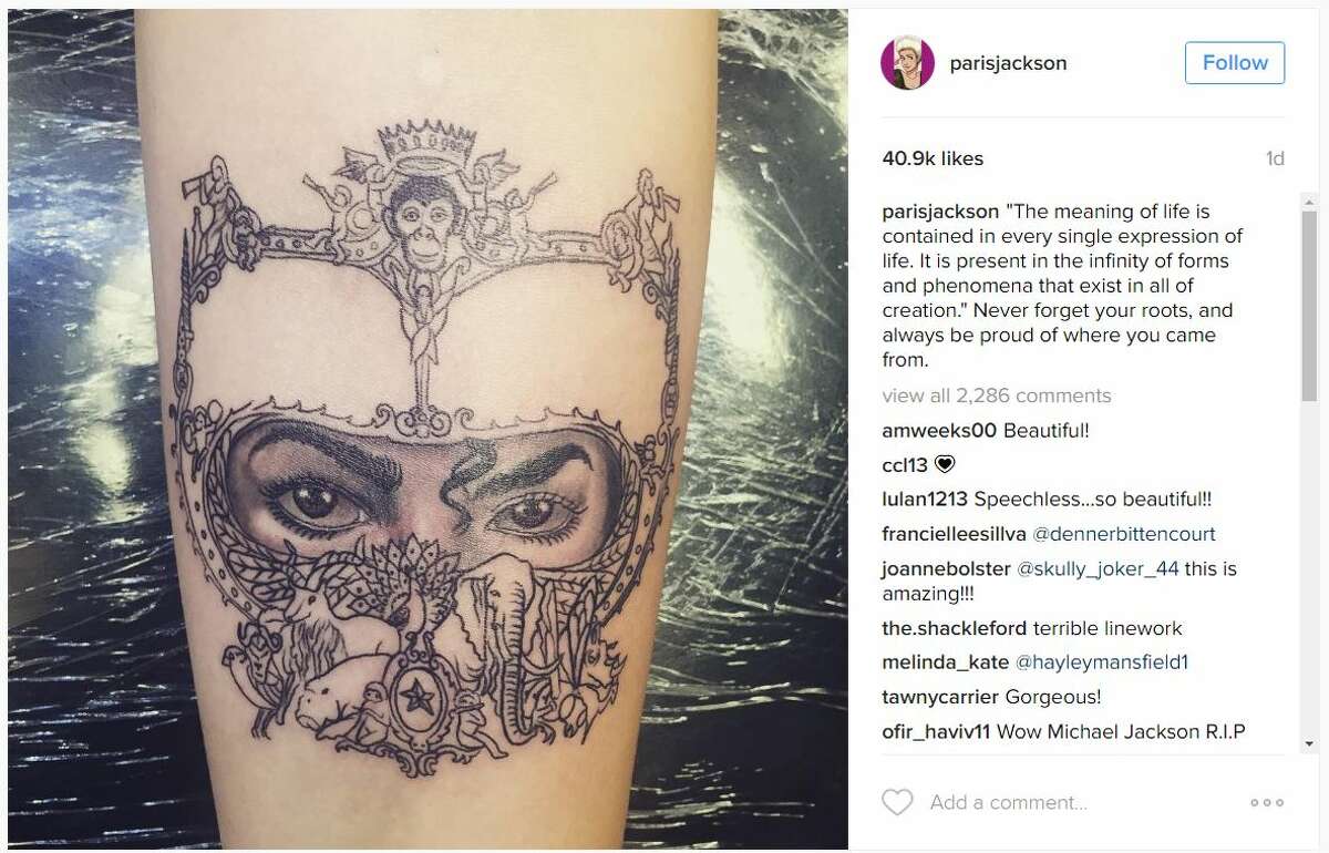 Paris Jackson gets second tattoo honoring memory of father Michael Jackson