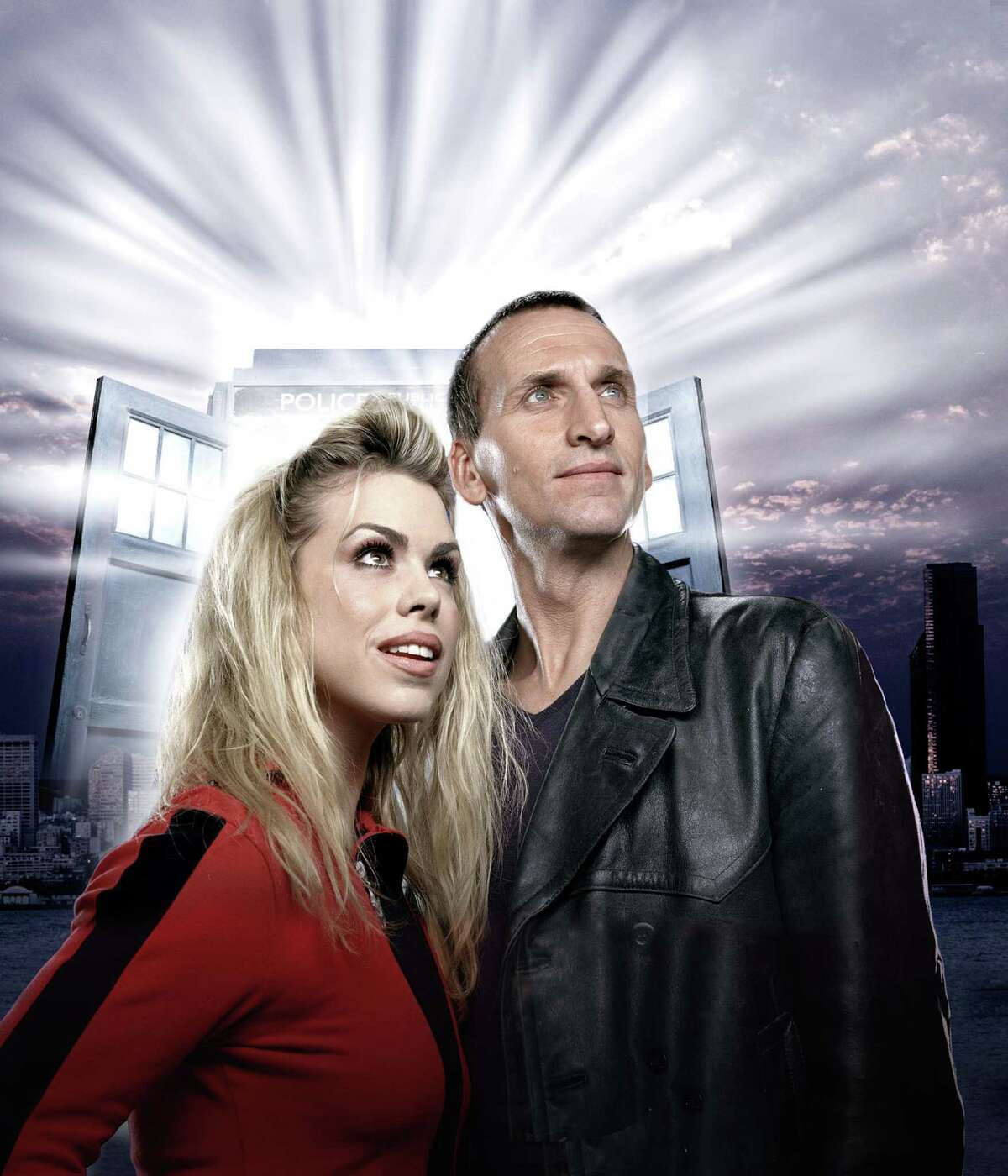 Billie Piper starred as Rose Tyler and Christopher Eccleston as the Ninth Doctor in "Dr. Who."
