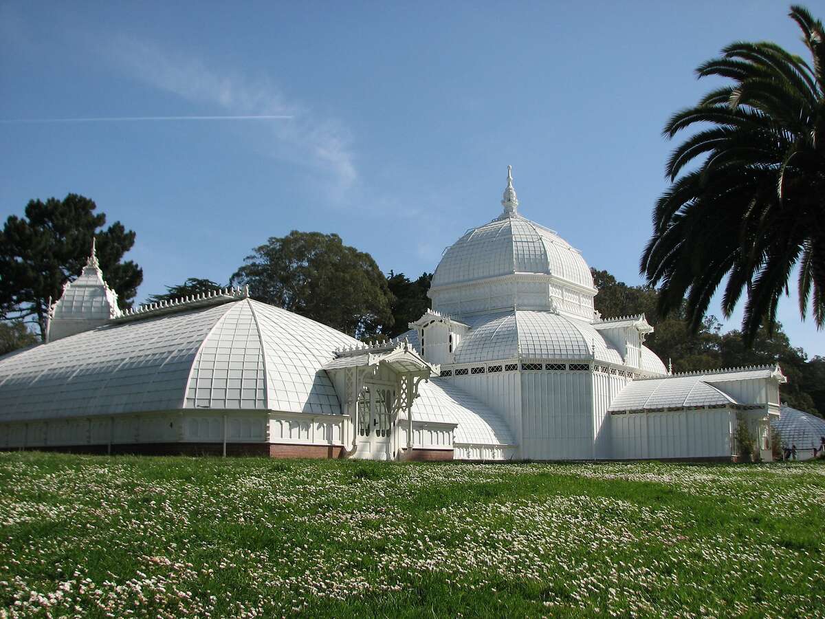 The Conservatory of Flowers is the most fun building in Golden Gate Park!