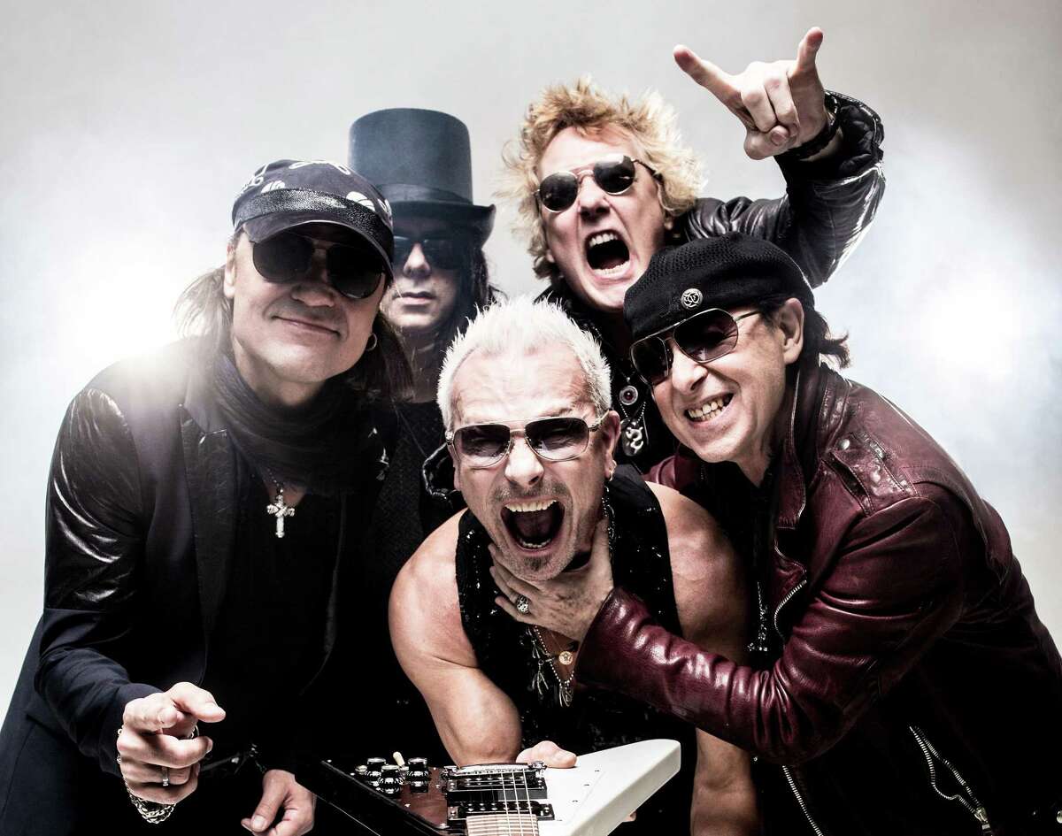 Scorpions: German hard rock band, a longtime San Antonio favorite, is celebrating its 1990 album “Crazy World” on tour. The album produced two of the band’s biggest hits, “Wind of Change” and “Send Me an Angel.” Of course, S.A. rock fans had been following the band since the ’70s, when songs such as “Sails of Charon,” “Steamrock Fever” and “Lovedrive” screamed from car radios tuned to KMAC and KISS. With Queensryche. 8 p.m. today, Freeman Coliseum, 3201 E. Houston St. Remaining seats $69.75, freemancoliseum.com — Jim Kiest