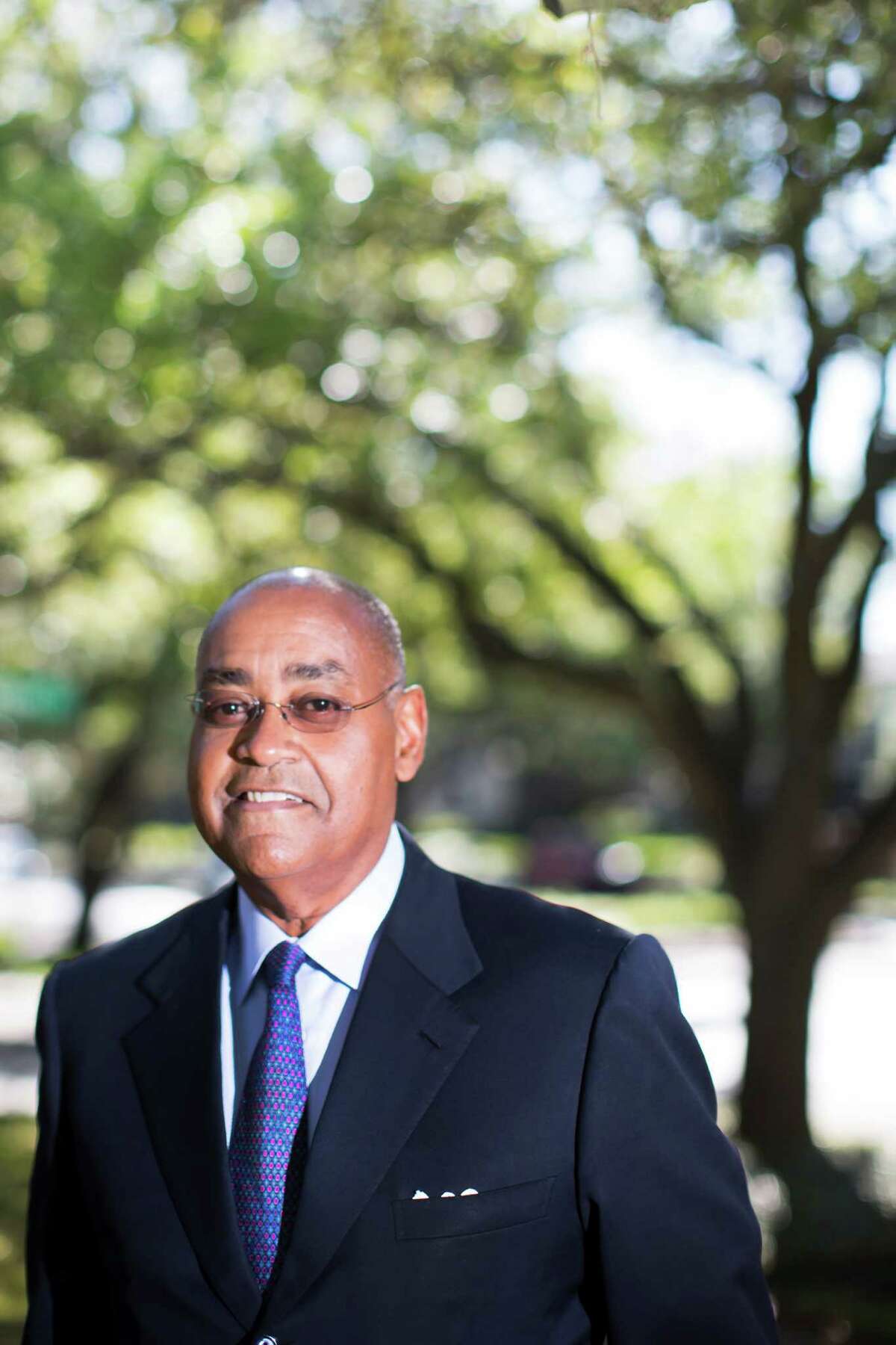 Senator Rodney Ellis is the state senator for Texas' 13th state senate district. The district contains portions of Harris County, including downtown Houston, and Fort Bend County. He is a member of the Democratic Party. Friday, March 25, 2016, in Housto. ( Marie D. De Jesus / Houston Chronicle )