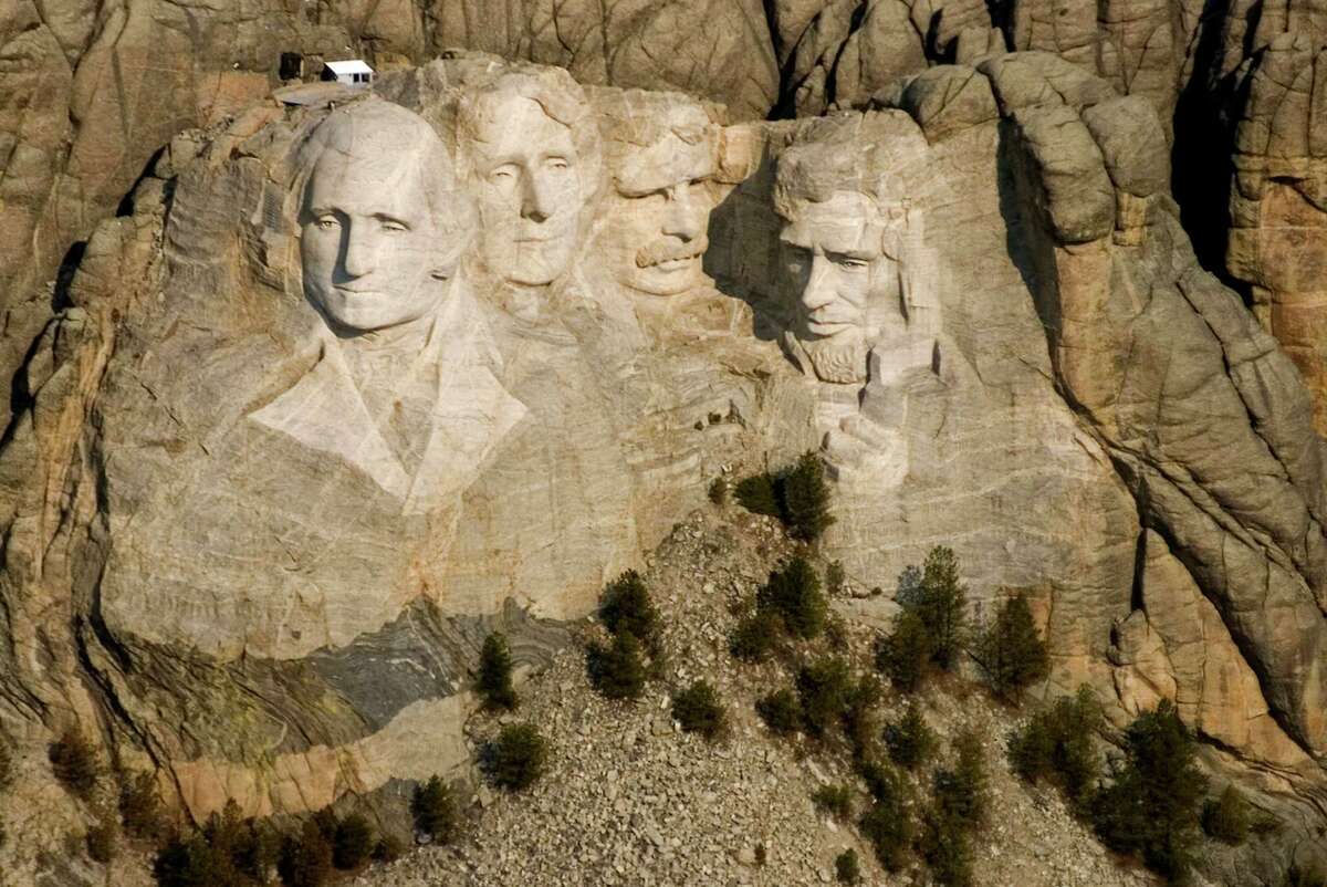 This April 22, 2008, file photo shows the Mount Rushmore National Memorial near Keystone, S.D. 