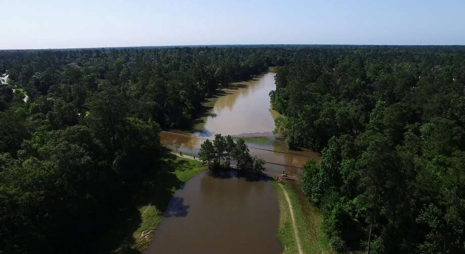 Drone footage shows flooding in The Woodlands near Houston - Houston ...