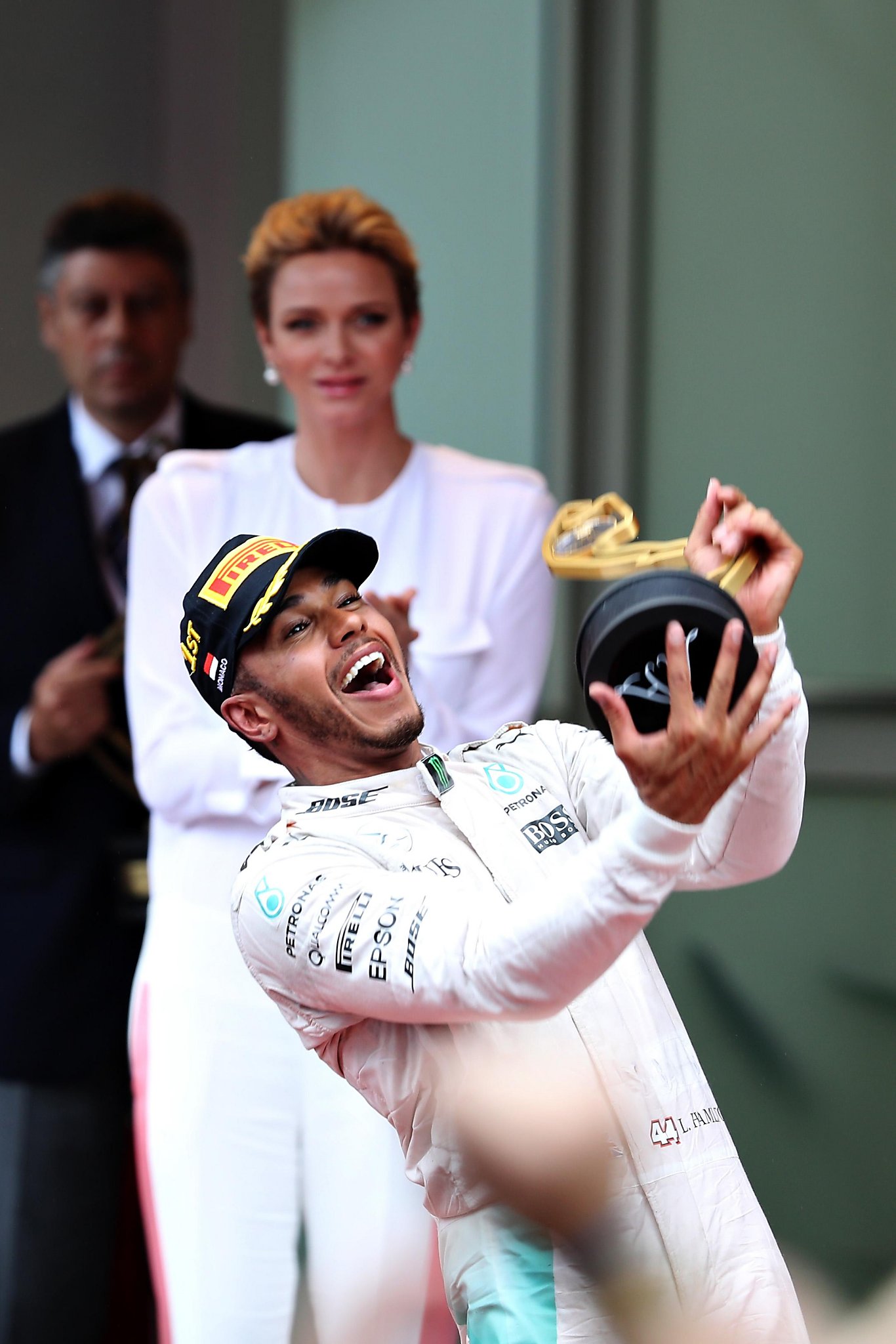Jubilant Hamilton celebrates after rain-soaked Monaco GP win - People - The  Jakarta Post