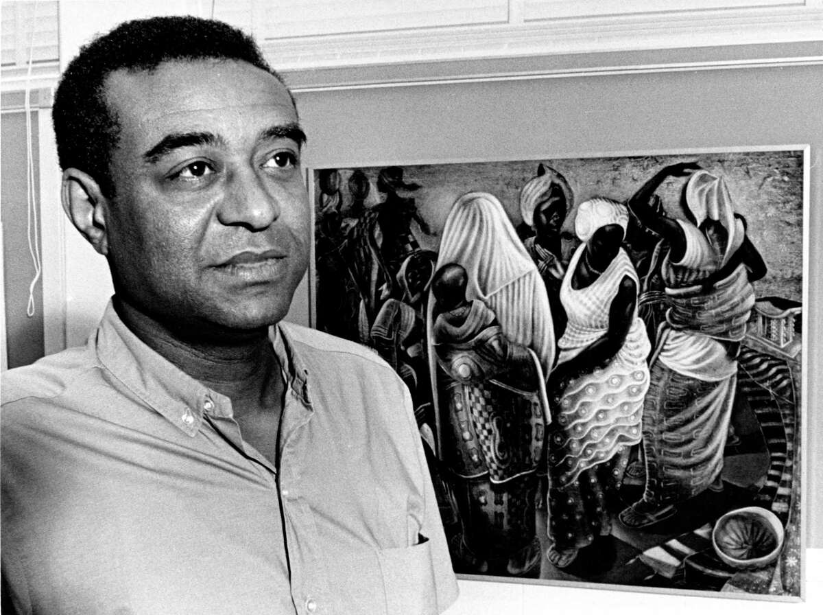 John Biggers, who founded the art program at Texas Southern University, required his students to paint murals in the hallways to make art more visible.