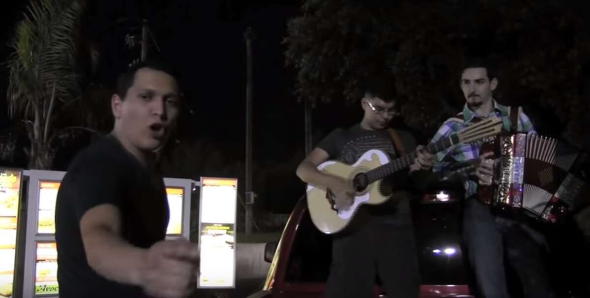 A Roma, Texas group has made an art of serenading Whataburger employees with "corridos" of their orders. They recently gained viral attention via a Facebook share on May 29, 2016.