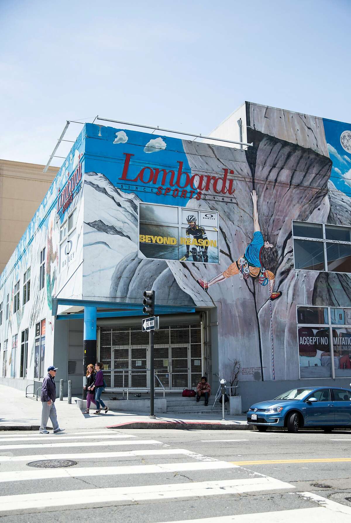The building that formally housed Lombardi's Sports store, located at Polk and Jackson, is seen in San Francisco, Calif., on Saturday, May 28, 2016. The SF Planning Commission will be holding a hearing on Thursday, June 2, 2016 to discus a proposal to turn the space into the city's first 365 by Whole Foods Market.
