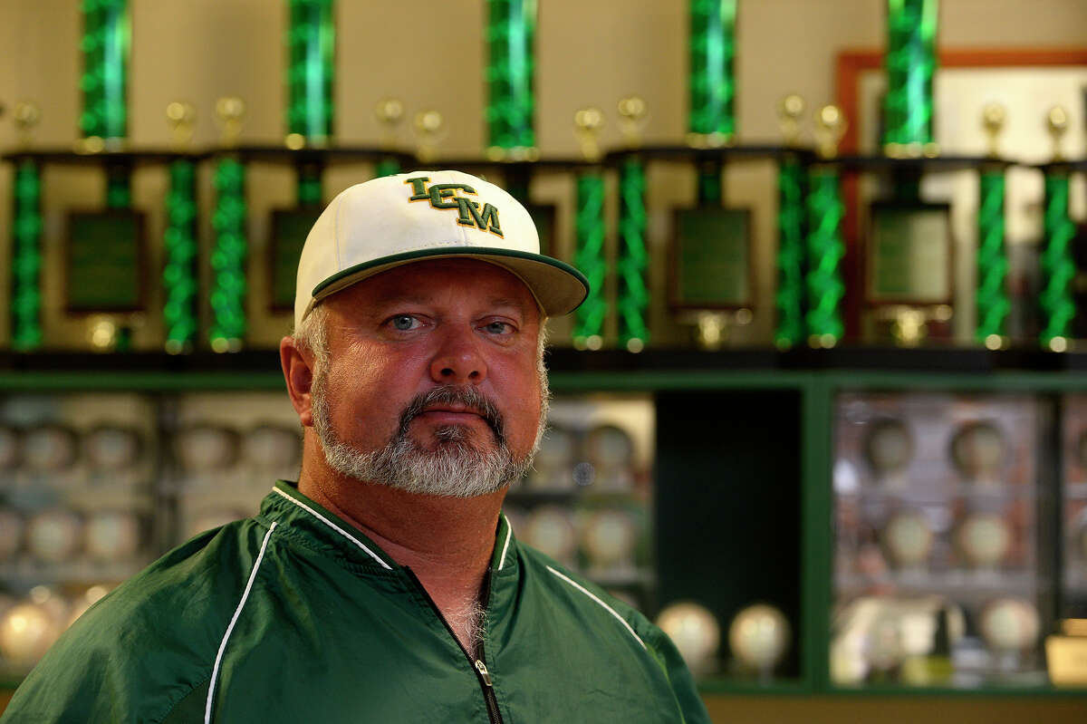 Little Cypress-Mauriceville's Steve Griffith, 2016 Beaumont Enterprise Super Gold Baseball Coach of the Year, presented by Howell Furniture. | Ryan Pelham/The Enterprise