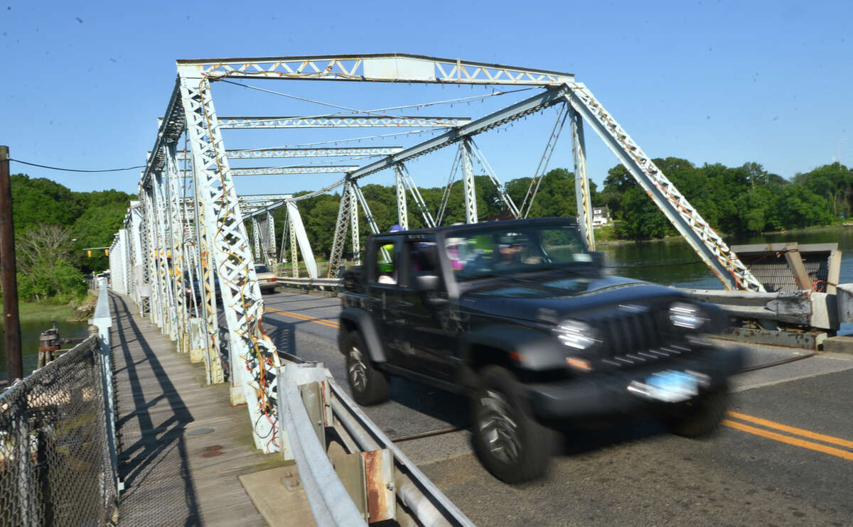 Traffic on the William Cribari Memorial Bridge over the Saugatuck River during rush hour on Tuesday May 31 in Westport, Conn.