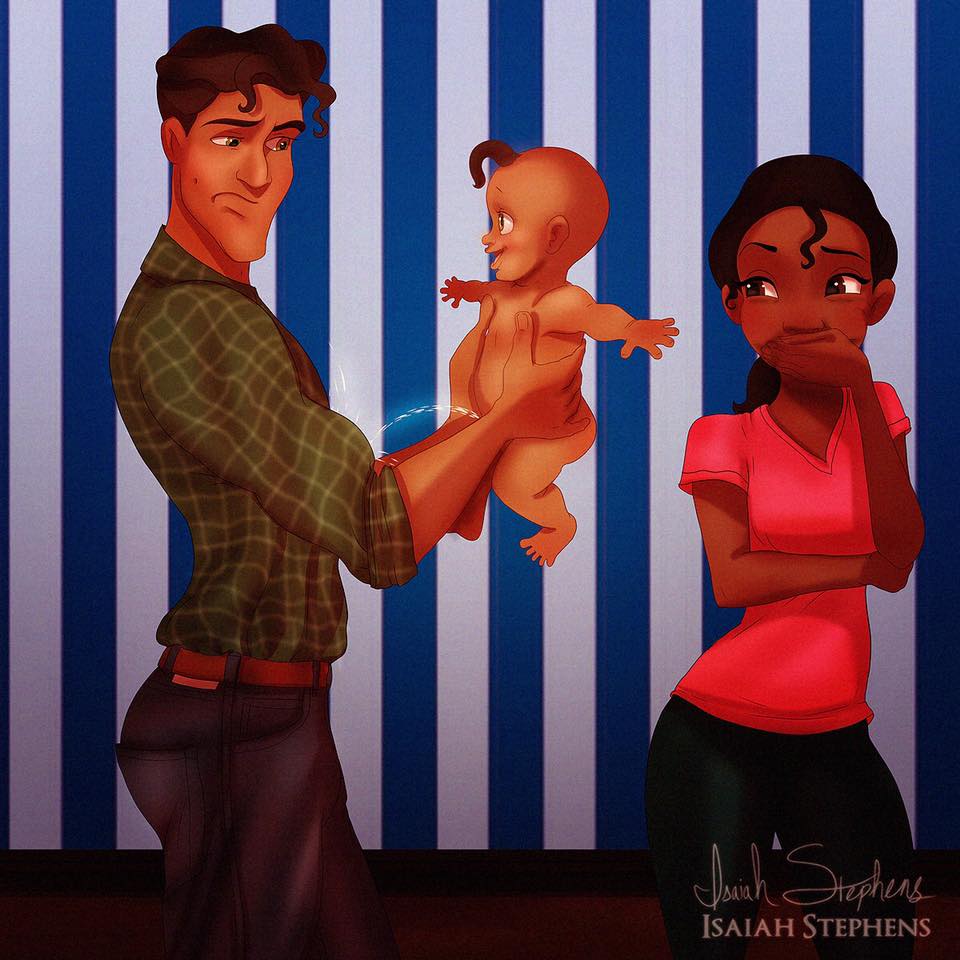 What Disney princesses would look like as parents, image size:960x960