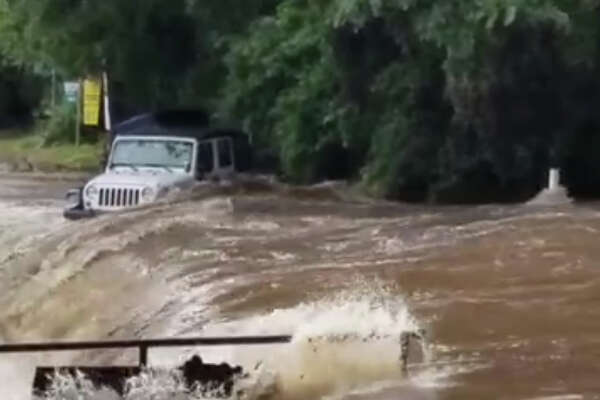 Wild Video Shows Jeep Being Tossed Around By Raging Guadalupe