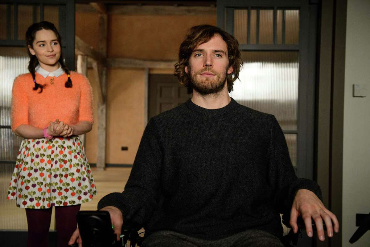 This image released by Warner Bros. Entertainment shows Emilia Clarke, left, and Sam Claflin in a scene from "Me Before You." (Alex Bailey/Warner Bros. Entertainment via AP)
