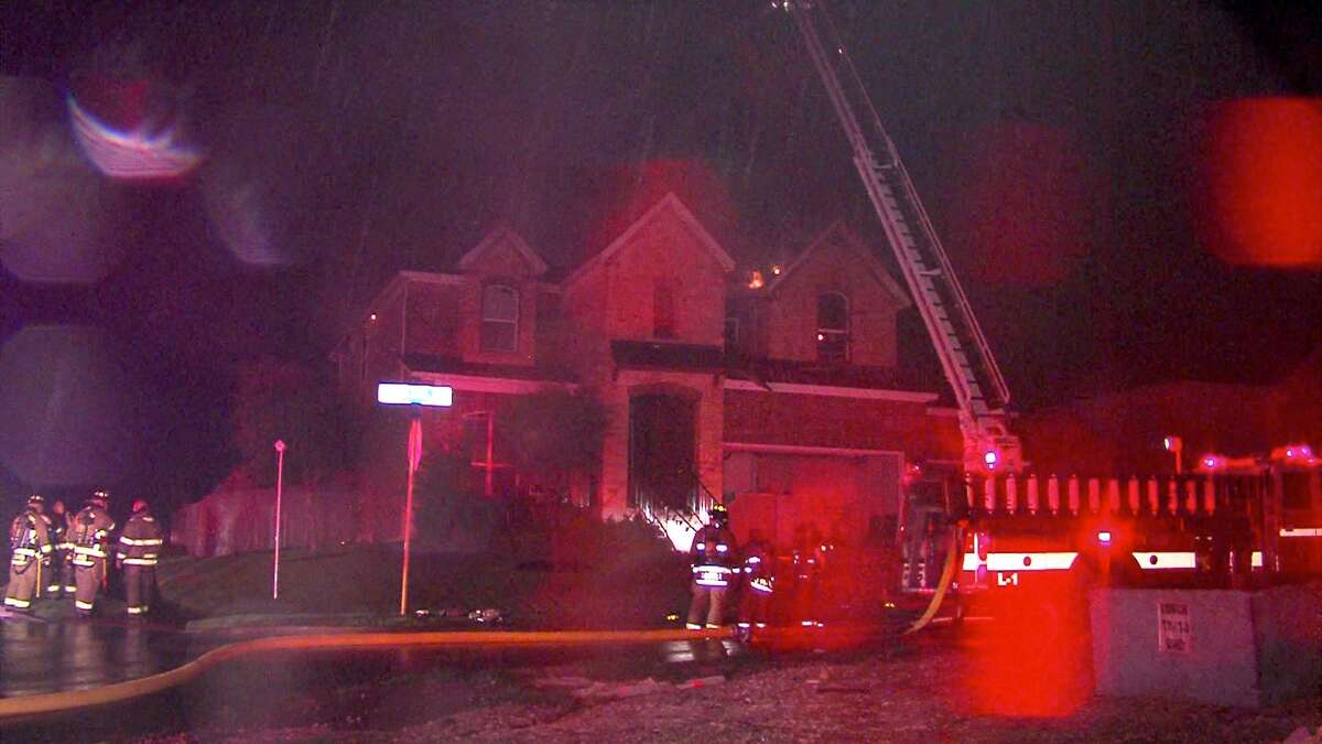 Authorities say a lightning strike cause a major blaze at a home in West Bexar County on Thursday morning.