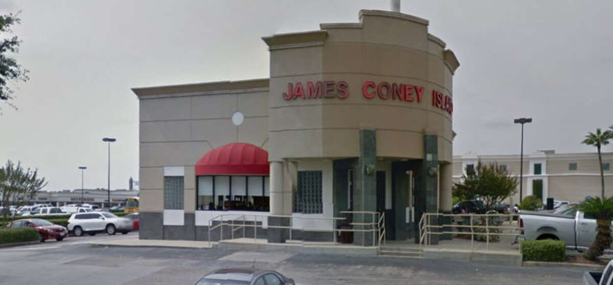 James Coney Island #34 Address: 530 Meyerland Plaza, Houston, Texas 77096 Demerits: 12 Inspection highlights: Observed internal temperature of potentially hazardous food (cheese) held at an improper temperature. Clean soda nozzles as needed; observed black slime residue.