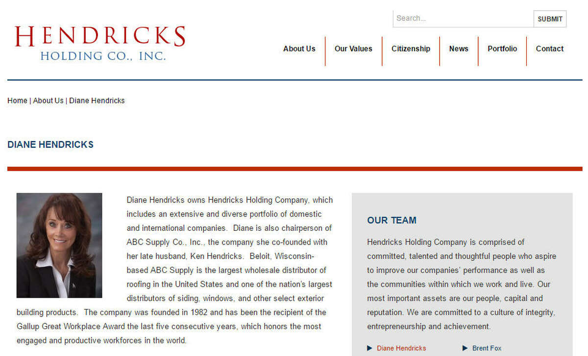 1. Diane Hendricks Title: Co-founder, chairman of ABC SupplyNet Worth: $4.9 billion