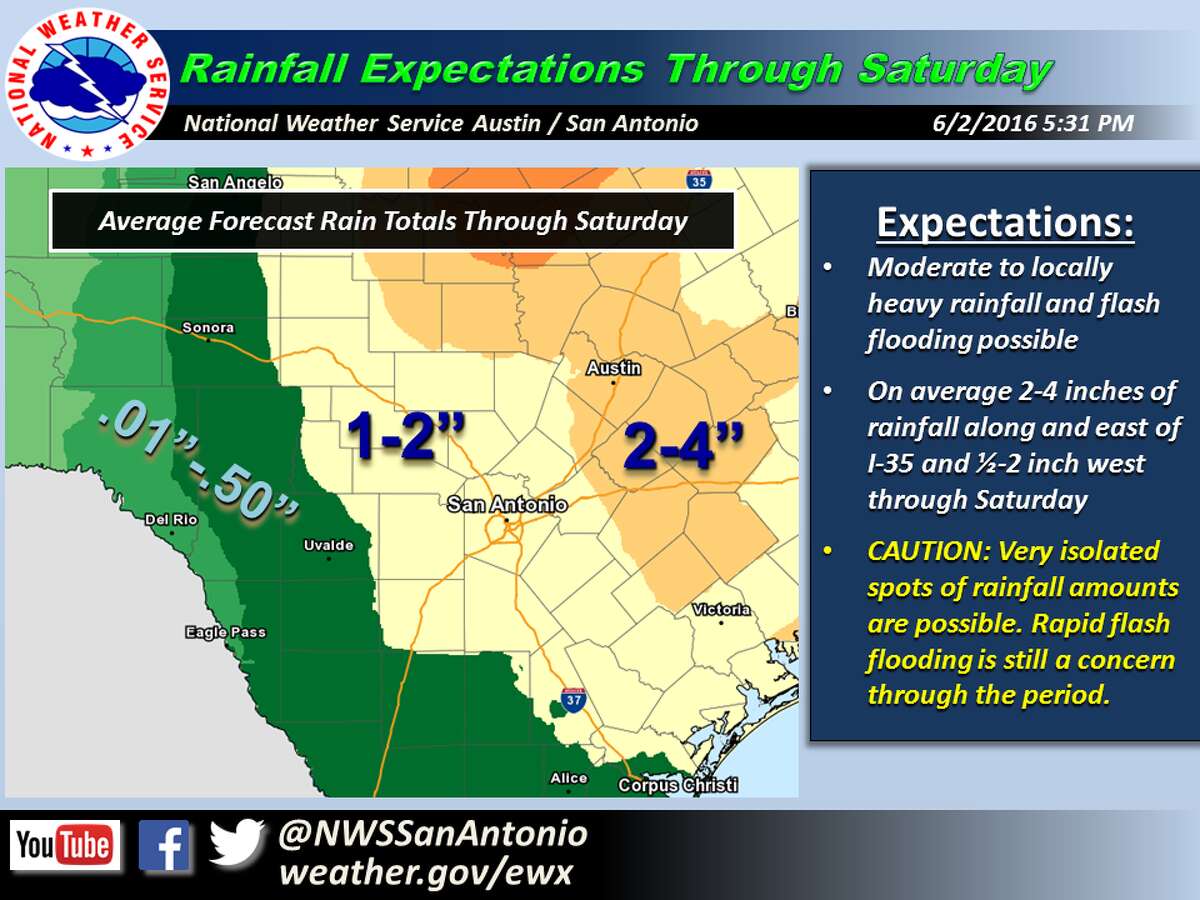 National Weather Service extends flash flood watch for San Antonio, region