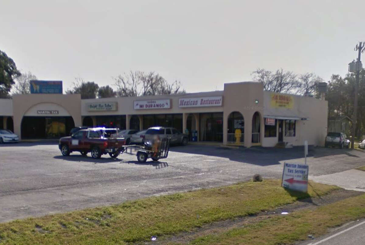 Taqueria Mi Durango: 13550 O’Connor Road, San Antonio, Texas 78233Date: 01/23/2017 Score: 78Highlights: Permit expired 09/2016, no paper towels available at kitchen hand washing sink, food not protected from cross contamination (raw animal foods stored on wire shelves above prepared/ready-to-eat foods), employees’ personal food items stored near food prep areas, prepared foods did not have consume-by dates, bag of onions stored on floor in dry storage area.