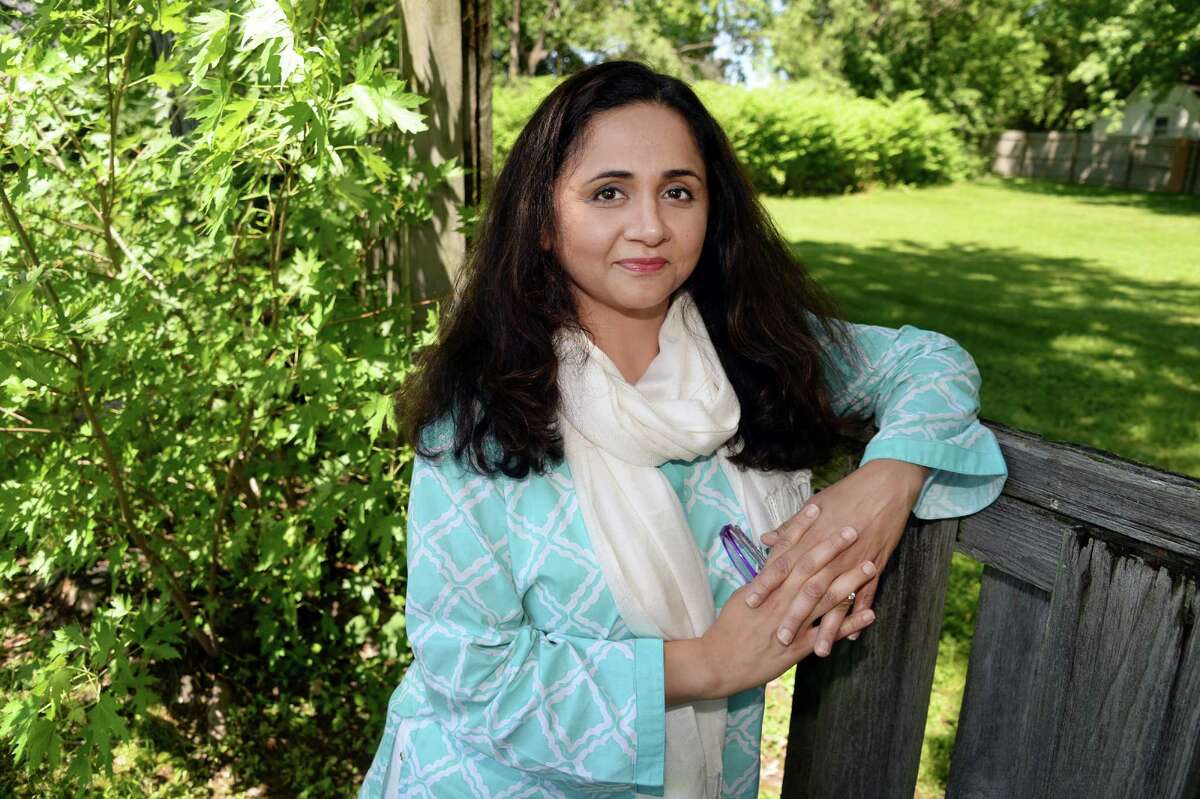 Dr. Aliya Saeed outside her offices Tuesday May 31, 2016 in Colonie, NY. (John Carl D'Annibale / Times Union)