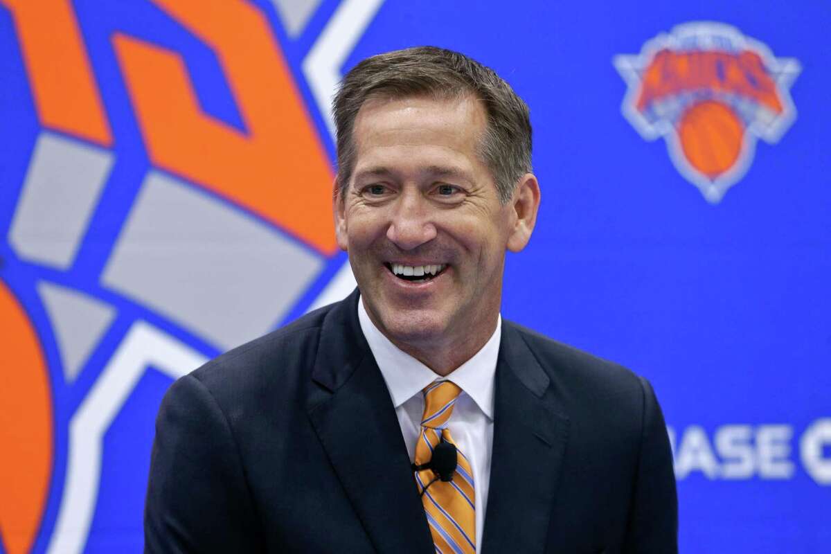 Jeff Hornacek responds to questions during a news conference announcing Hornacek as the New York Knicks' head coach Friday, June 3, 2016, in Tarrytown, N.Y. Hornacek's run ended after just two season. (AP Photo/Frank Franklin II) 