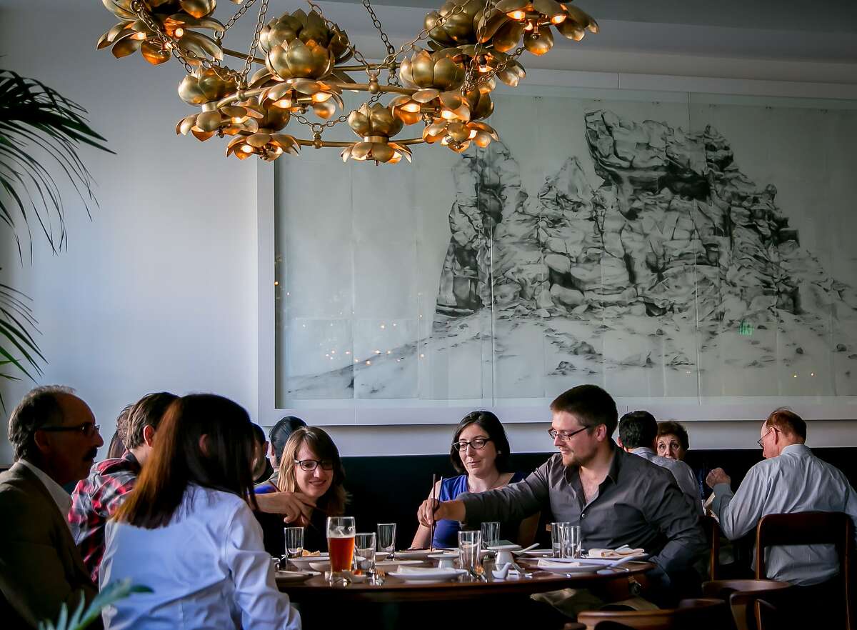 People dine at Mister Jiu's in San Francisco, California, June 4, 2016.