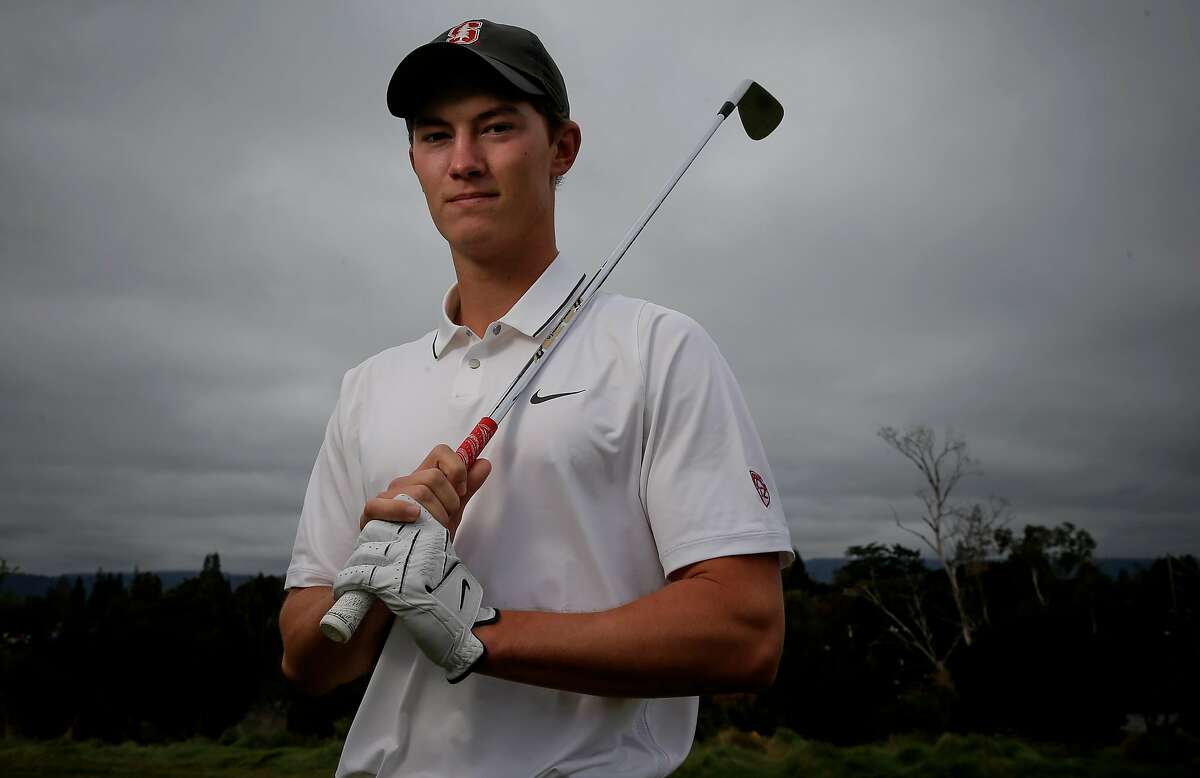 Stanford golfer Maverick McNealy, the consensus national player of the year in 2015 and No. 2-ranked amateur in the world, during a practice session on campus in December 2015.