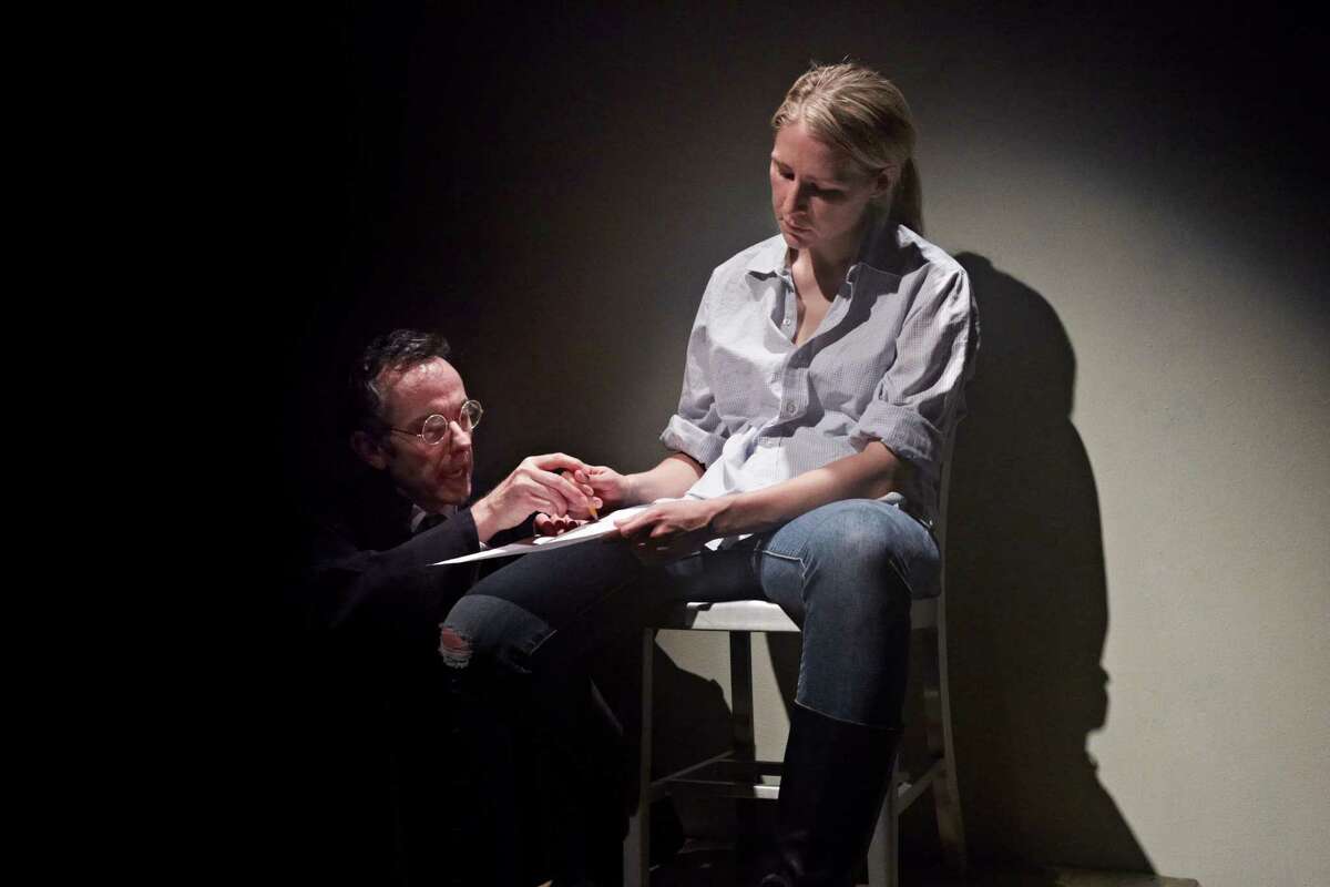 Stephan Wolfert and Samantha Steinmetz in a scene from Stark Naked Theatre's "Saint Joan."