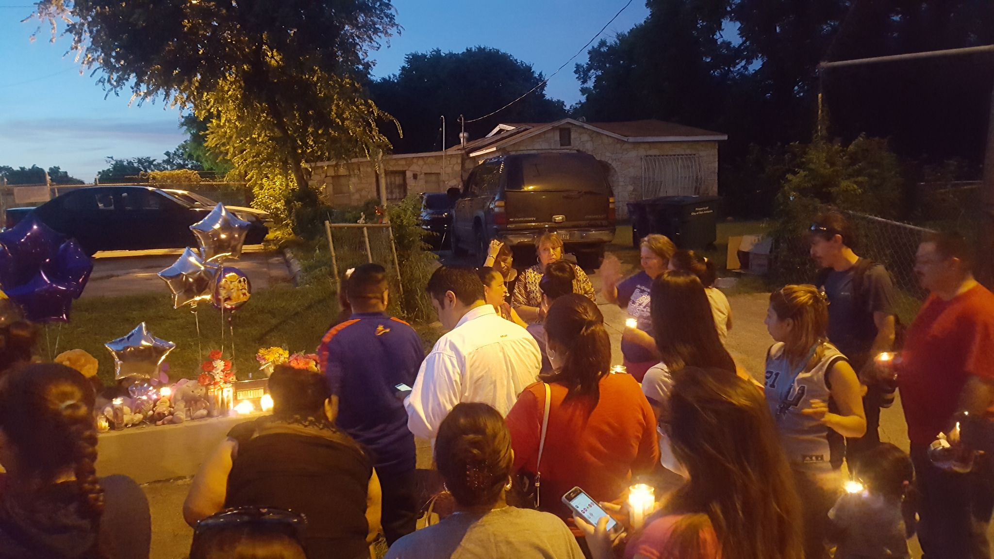Vigil held for 7-year-old girl killed in shooting Wednesday night
