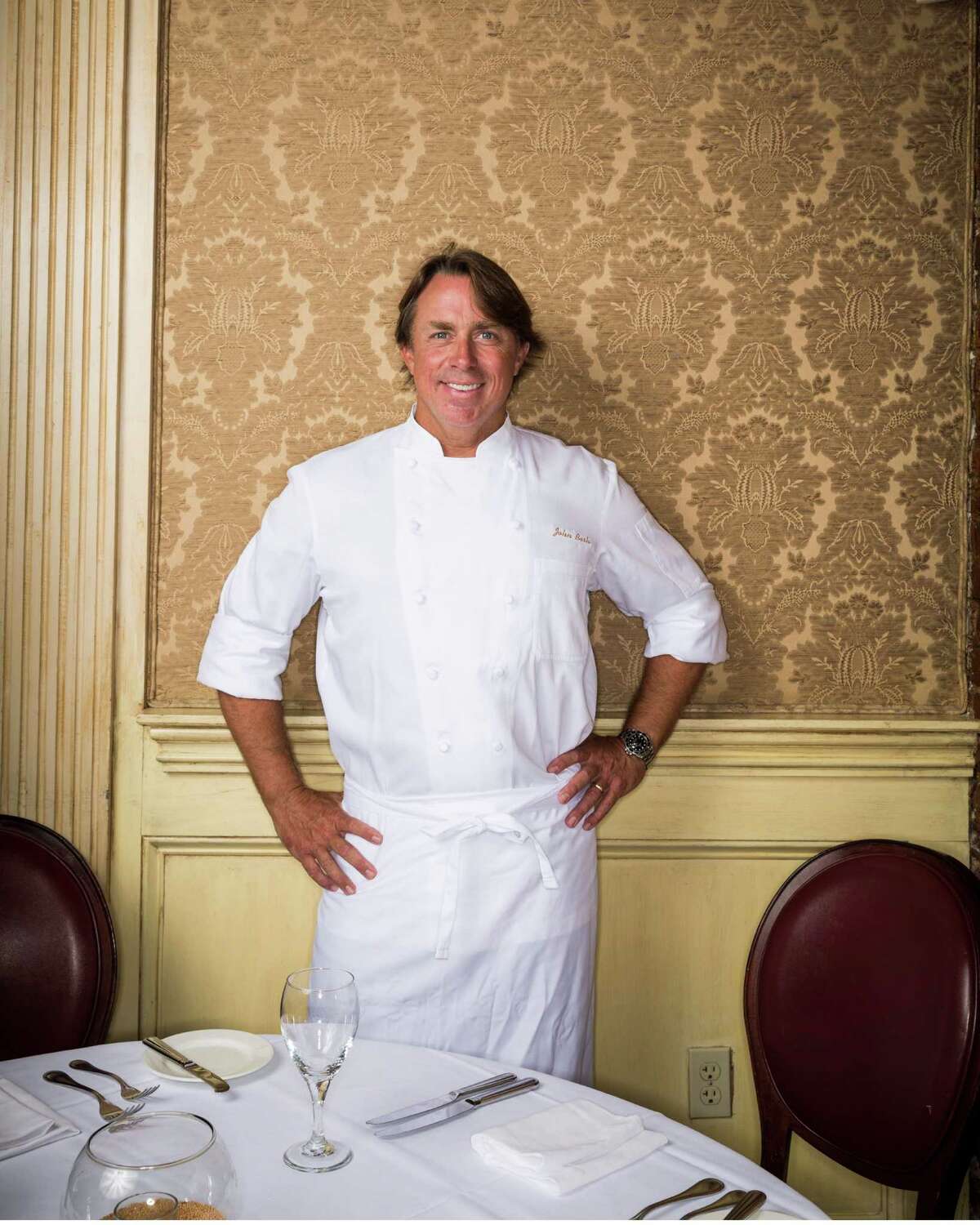 Chef John Besh poses for a portrait at Restaurant August in New Orleans.