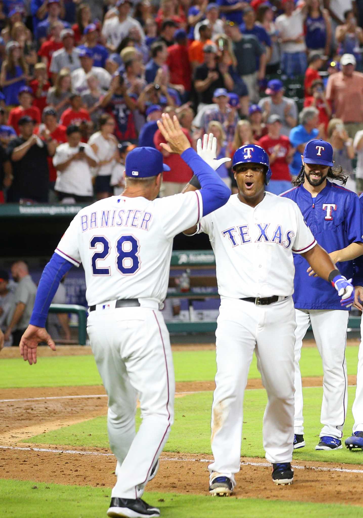 Elvis Andrus and Rougned Odor by Rick Yeatts