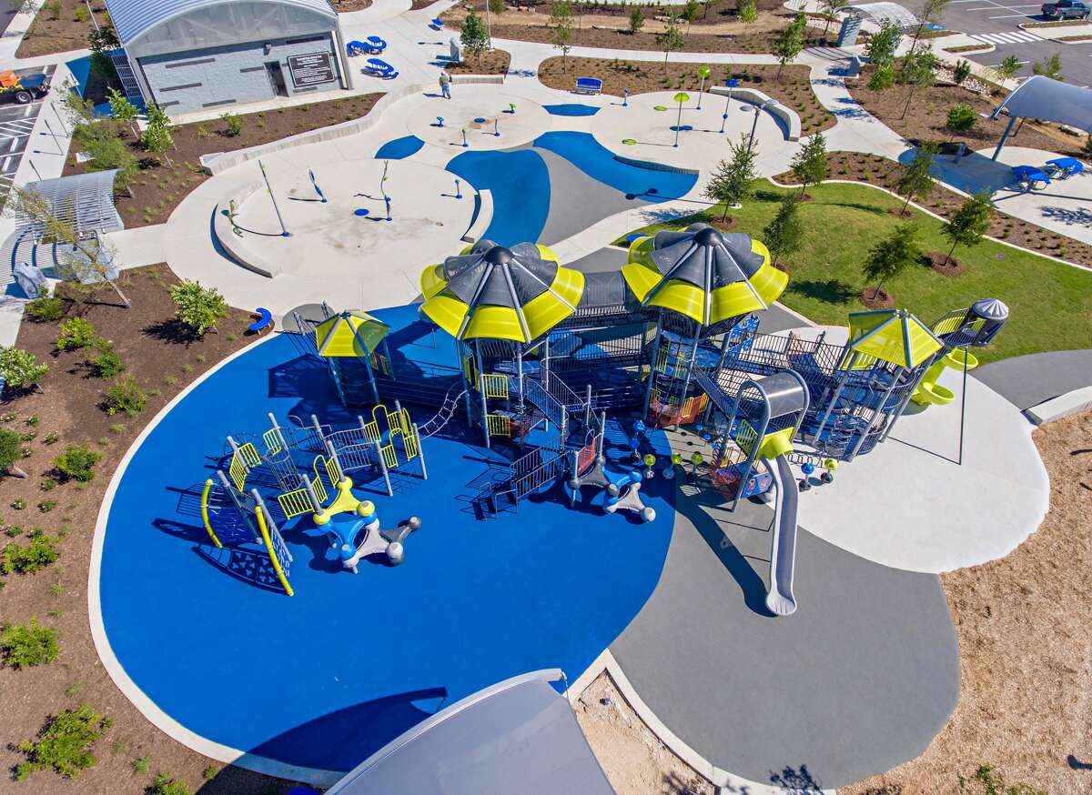 A newly expanded Pearsall Park on the Southwest Side offers the city’s largest splash pads and skate parks, an event stage, playground, a fitness challenge zone, sitting areas and a zip line, among other amenities.